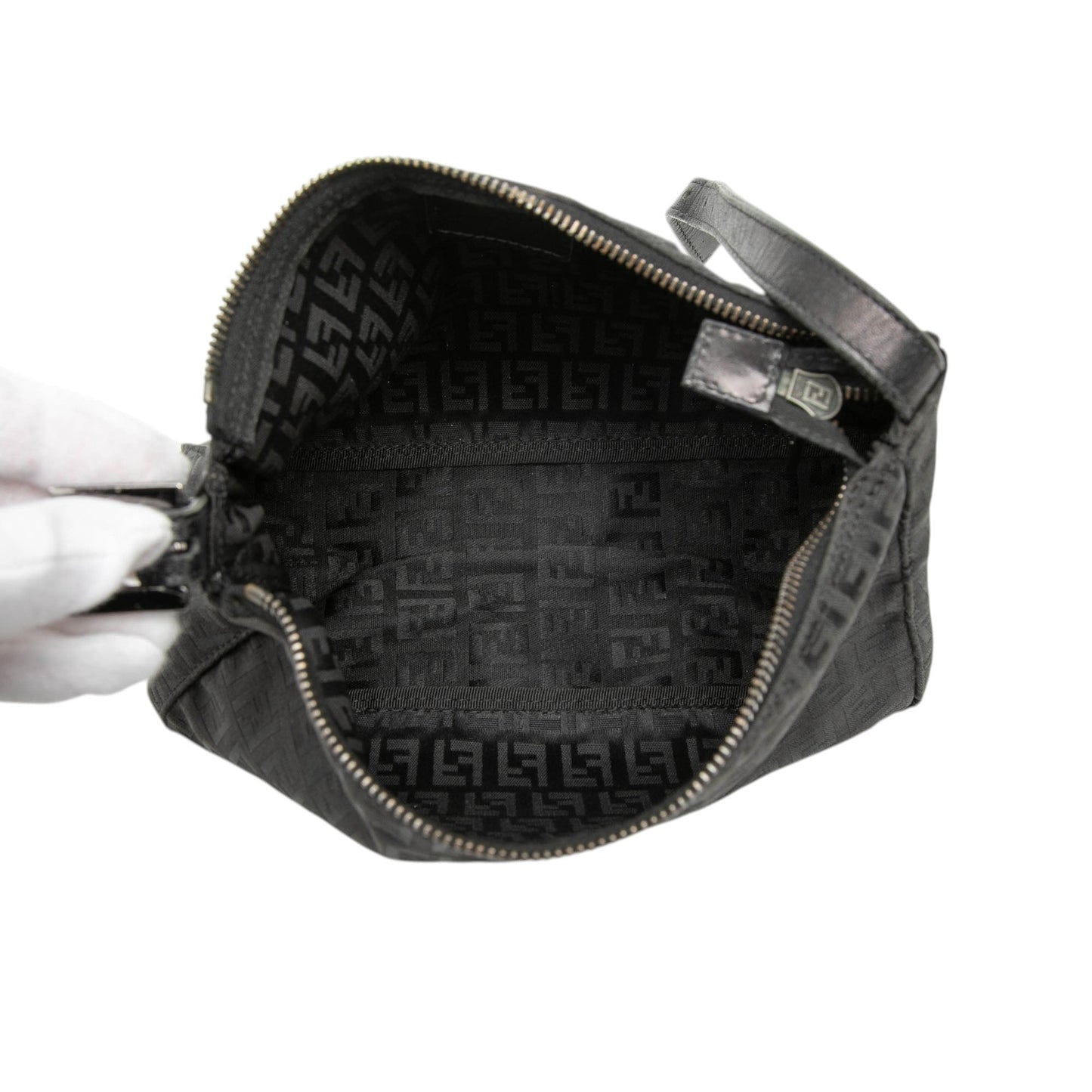 Fendi Zucchino Canvas Handbag