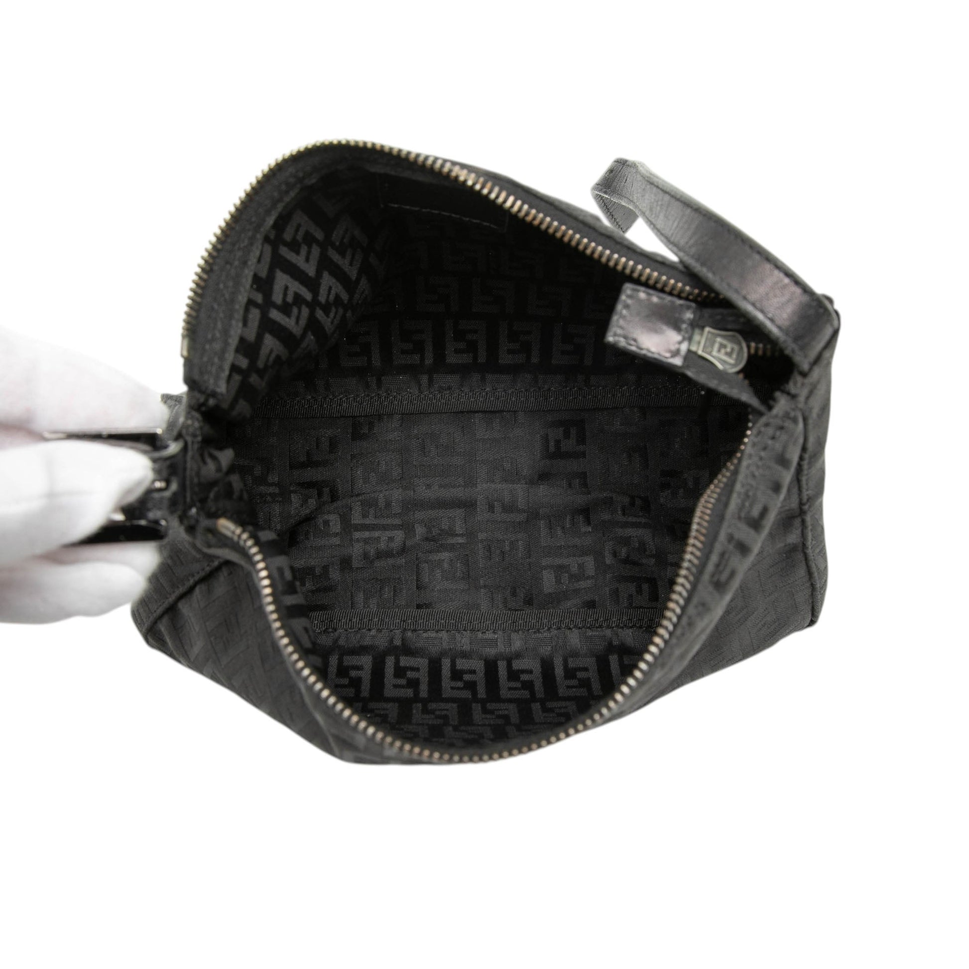 Fendi Zucchino Canvas Handbag