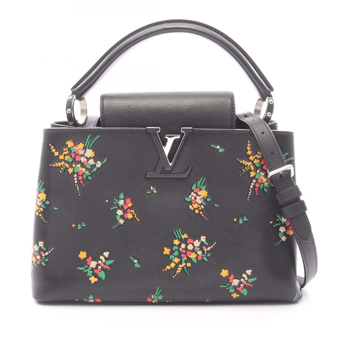Louis Vuitton Leather Blossom Capucines PM
