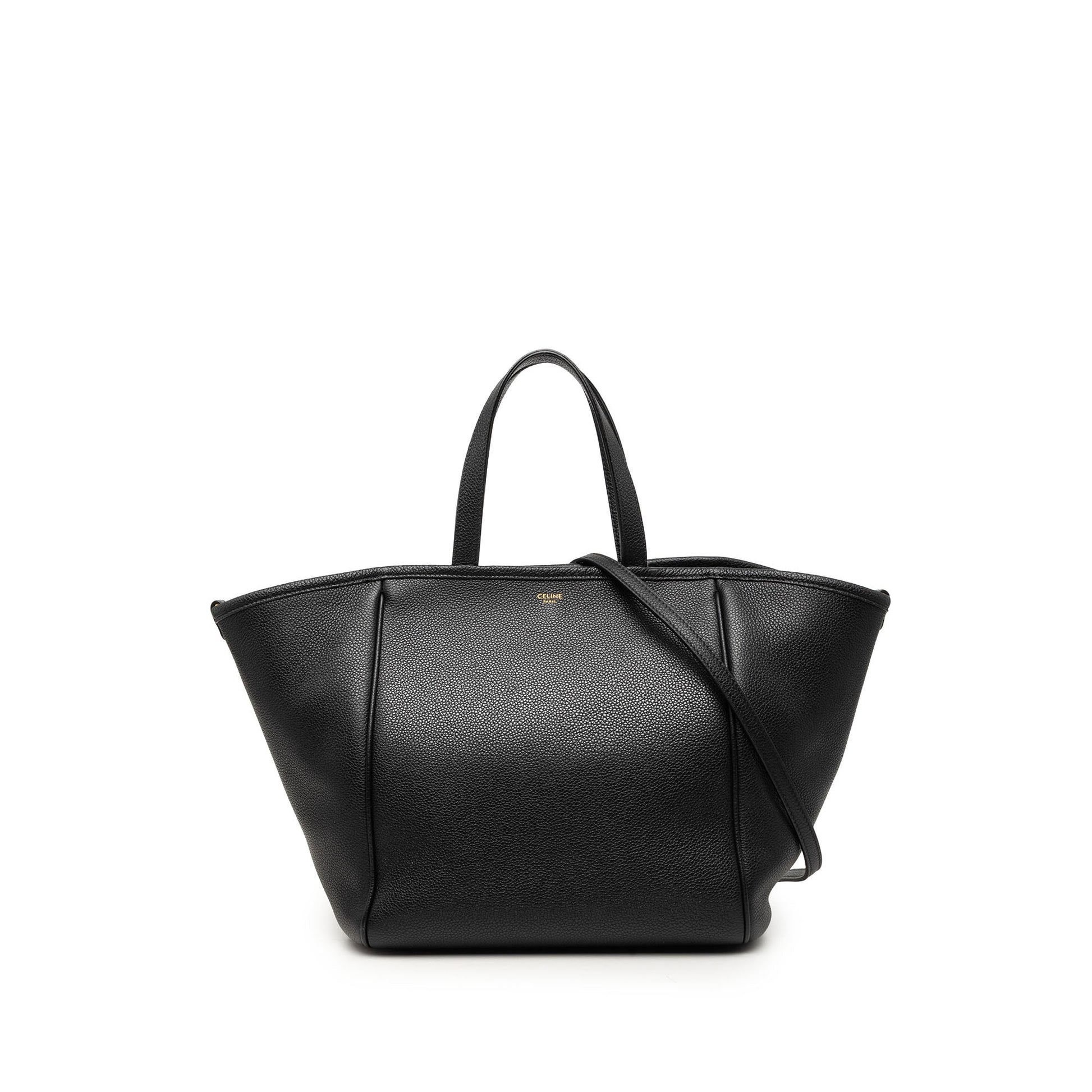 Celine Small Grained Calfskin Folded Cabas Tote