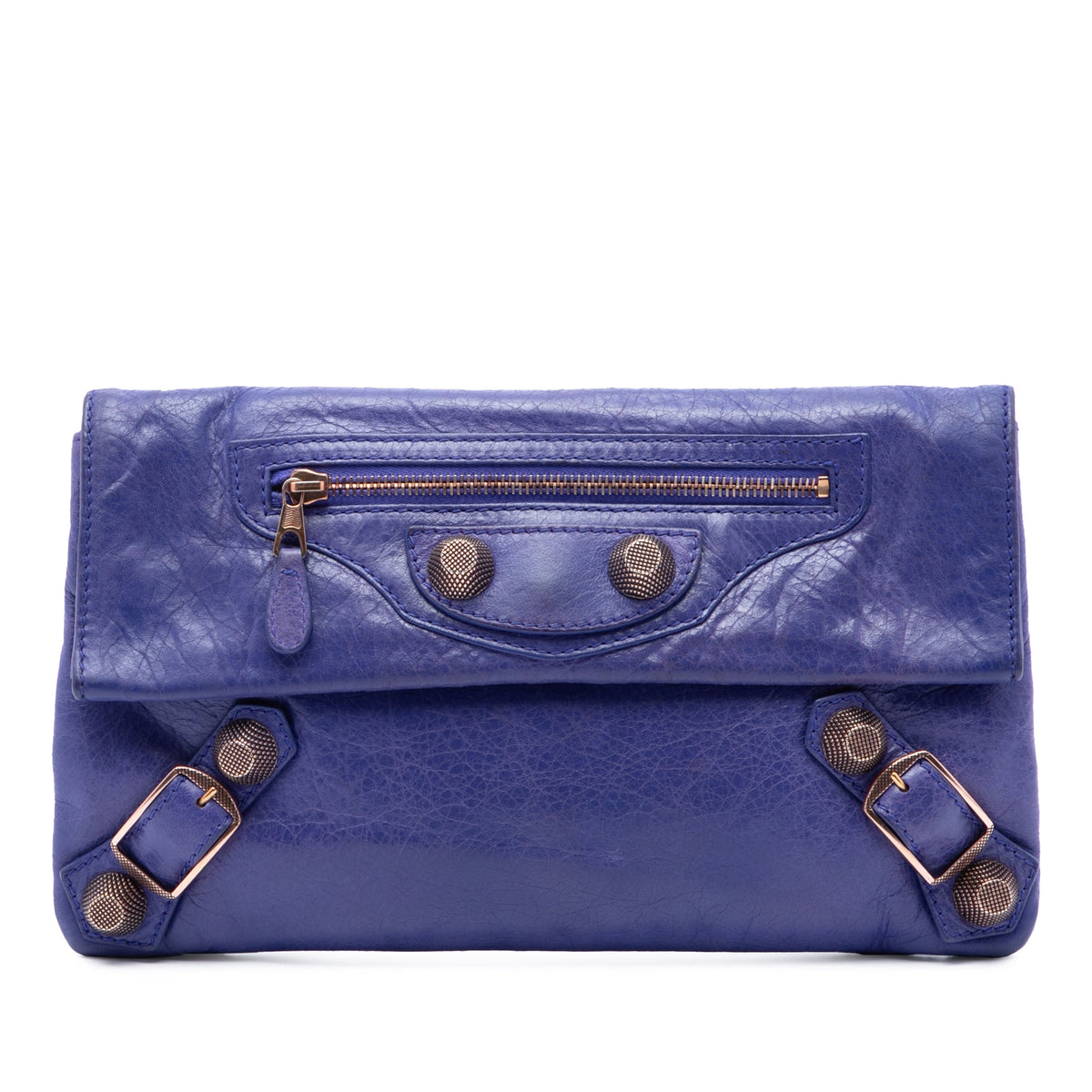 Balenciaga Lambskin Motocross Giant 21 Envelope Clutch