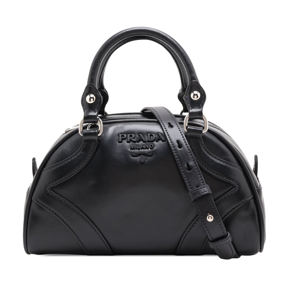 Prada Vitello Drive Bowling Bag