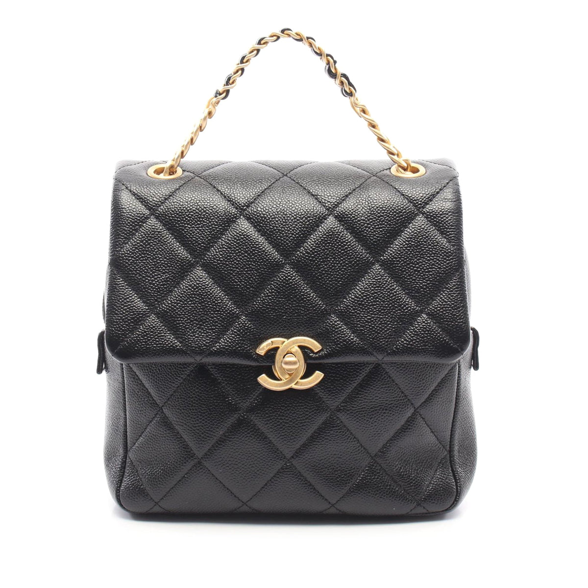 Chanel CC Quilted Caviar Chain Melody Backpack