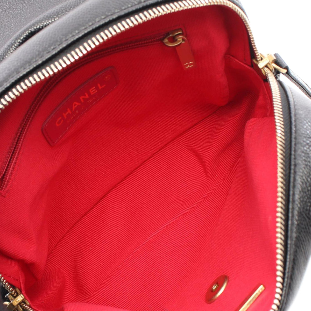 Chanel CC Quilted Caviar Chain Melody Backpack
