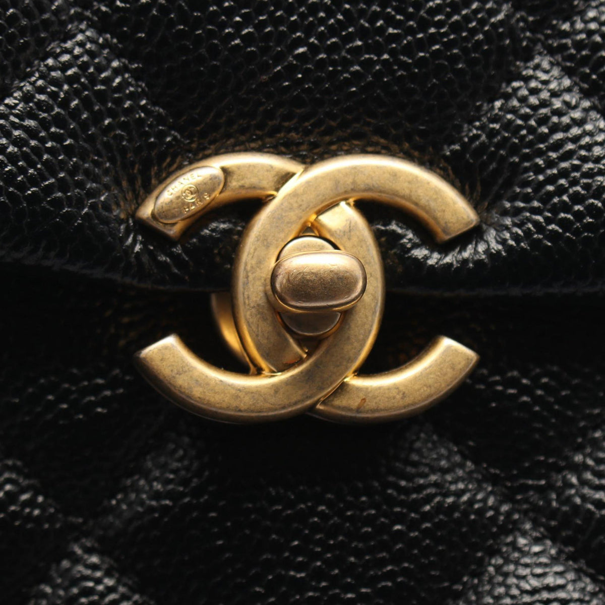 Chanel CC Quilted Caviar Chain Melody Backpack