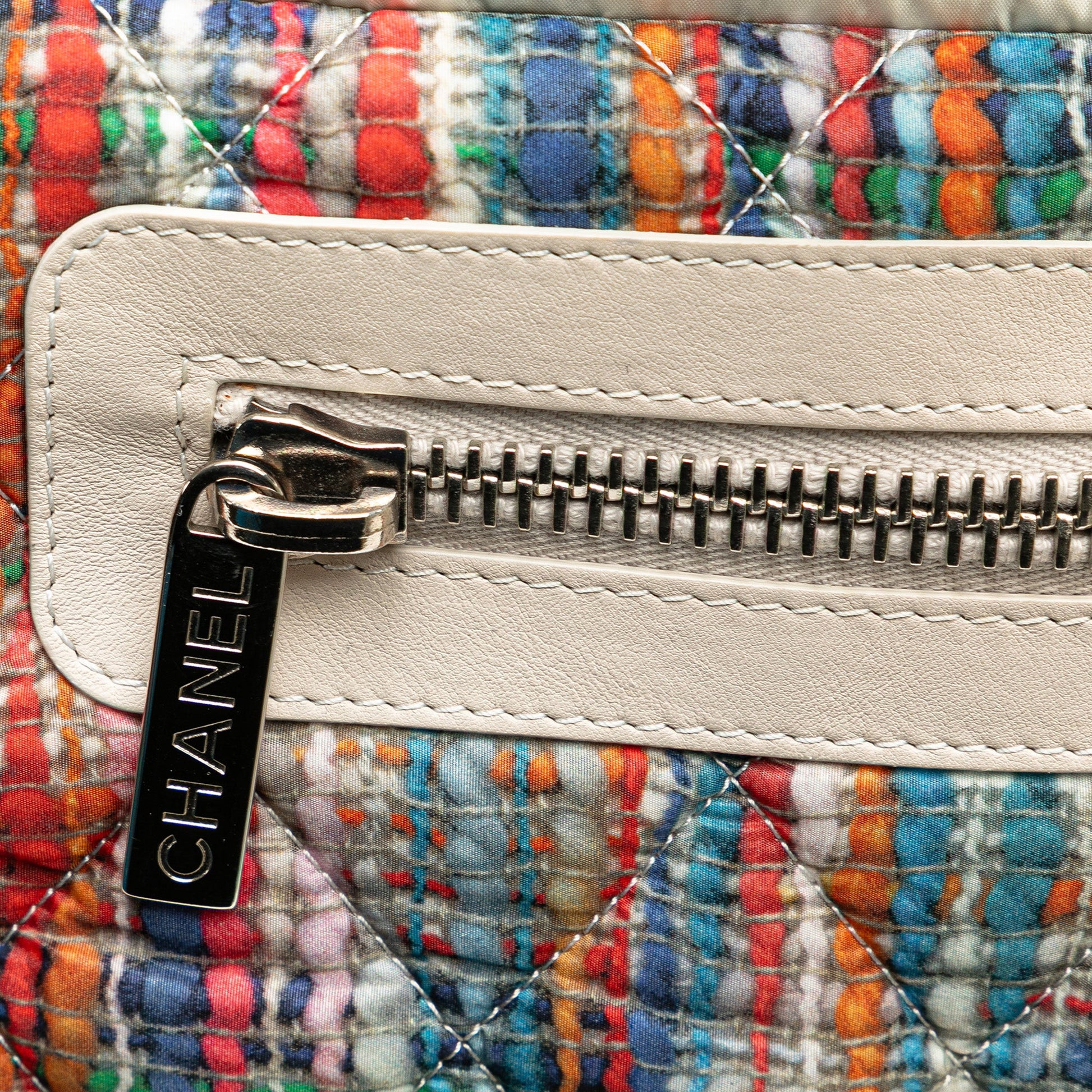 Chanel Nylon Tweed Printed Coco Cocoon Tote