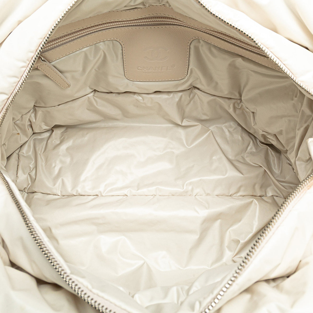 Chanel Nylon Tweed Printed Coco Cocoon Tote