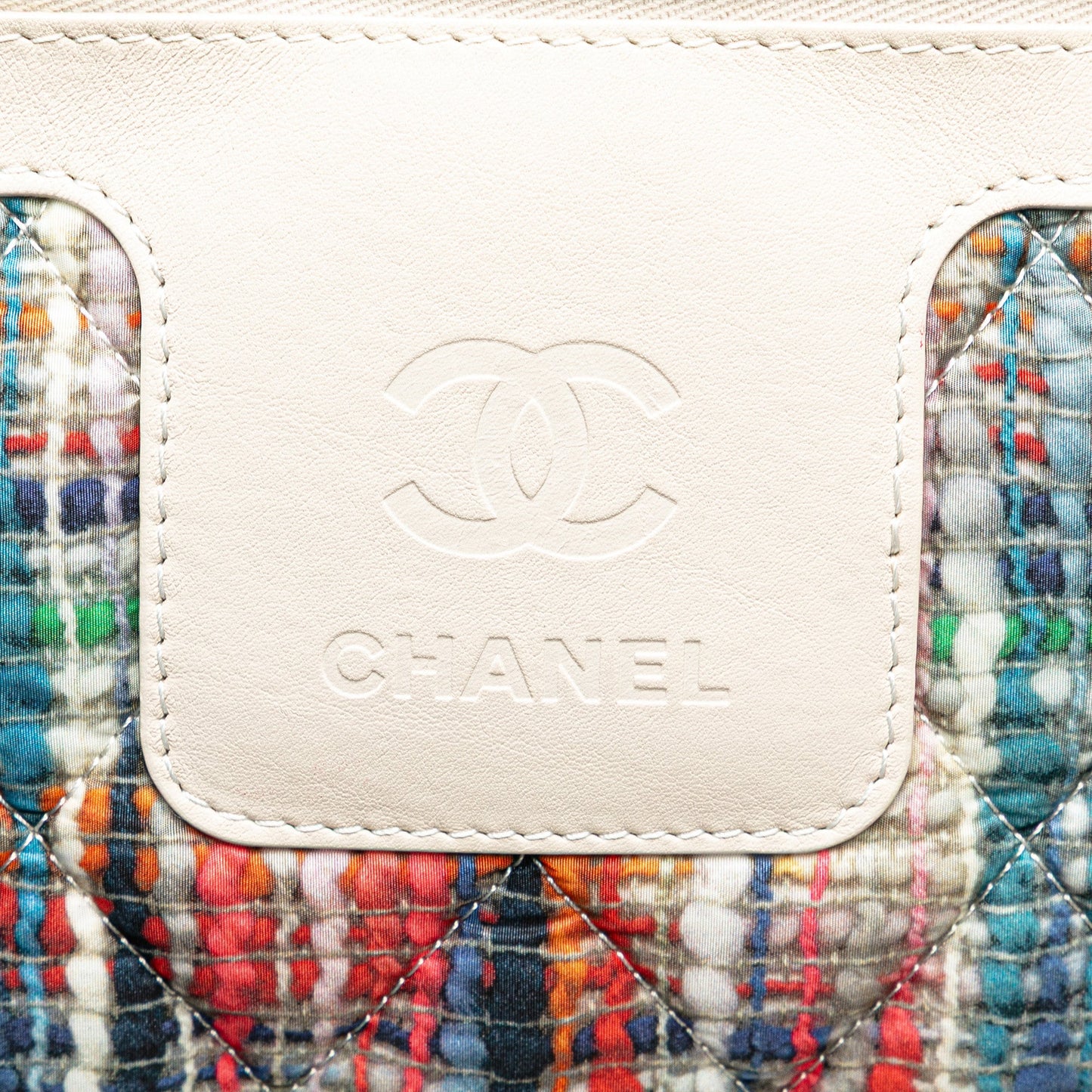 Chanel Nylon Tweed Printed Coco Cocoon Tote