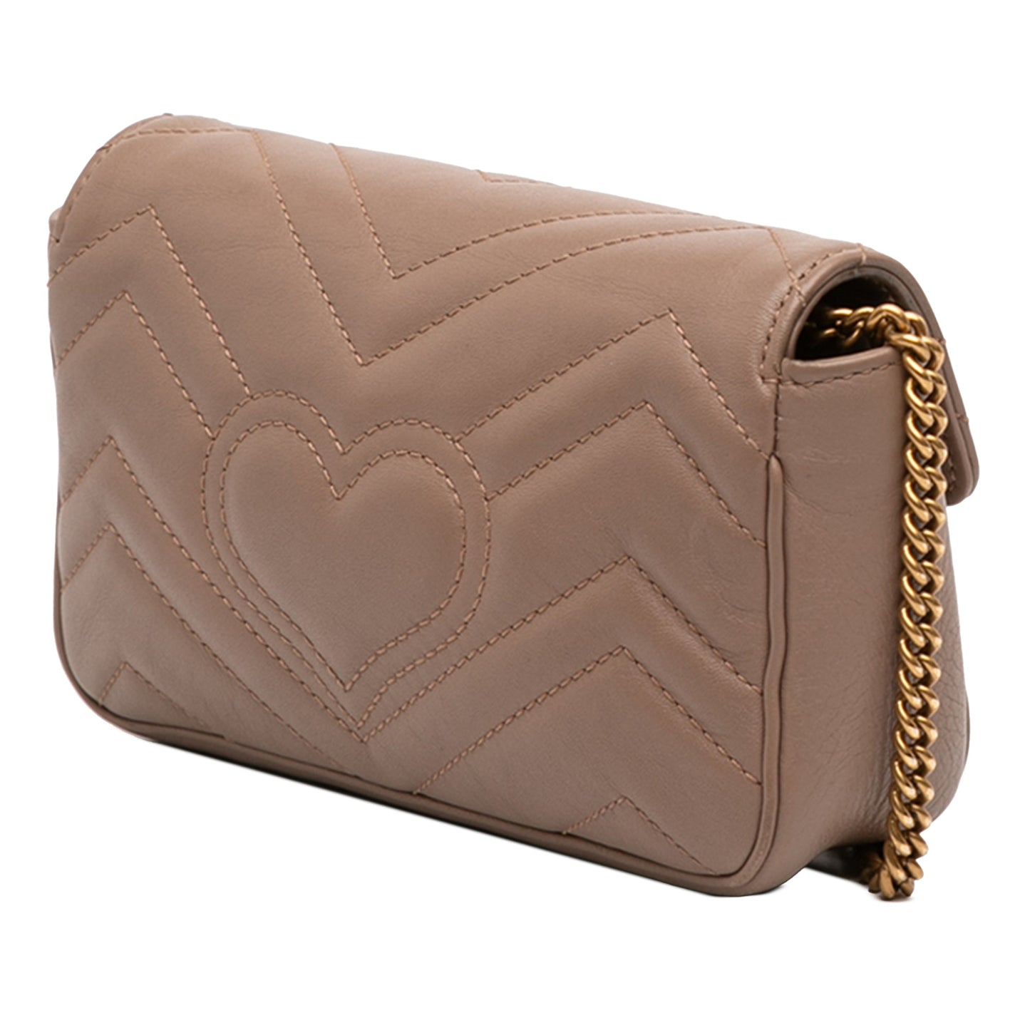 Gucci Mini GG Marmont Matelasse Calfskin Flap Crossbody