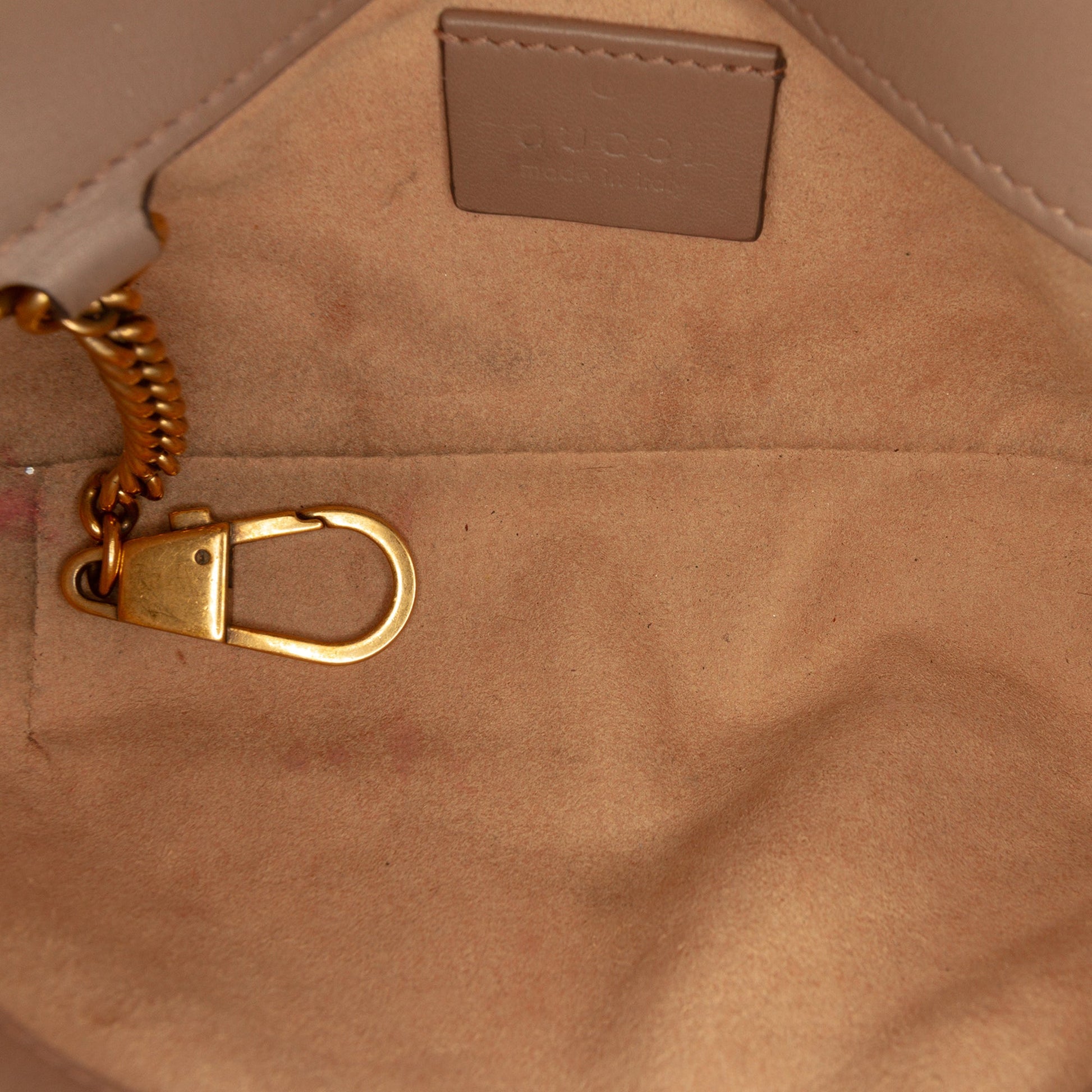 Gucci Mini GG Marmont Matelasse Calfskin Flap Crossbody