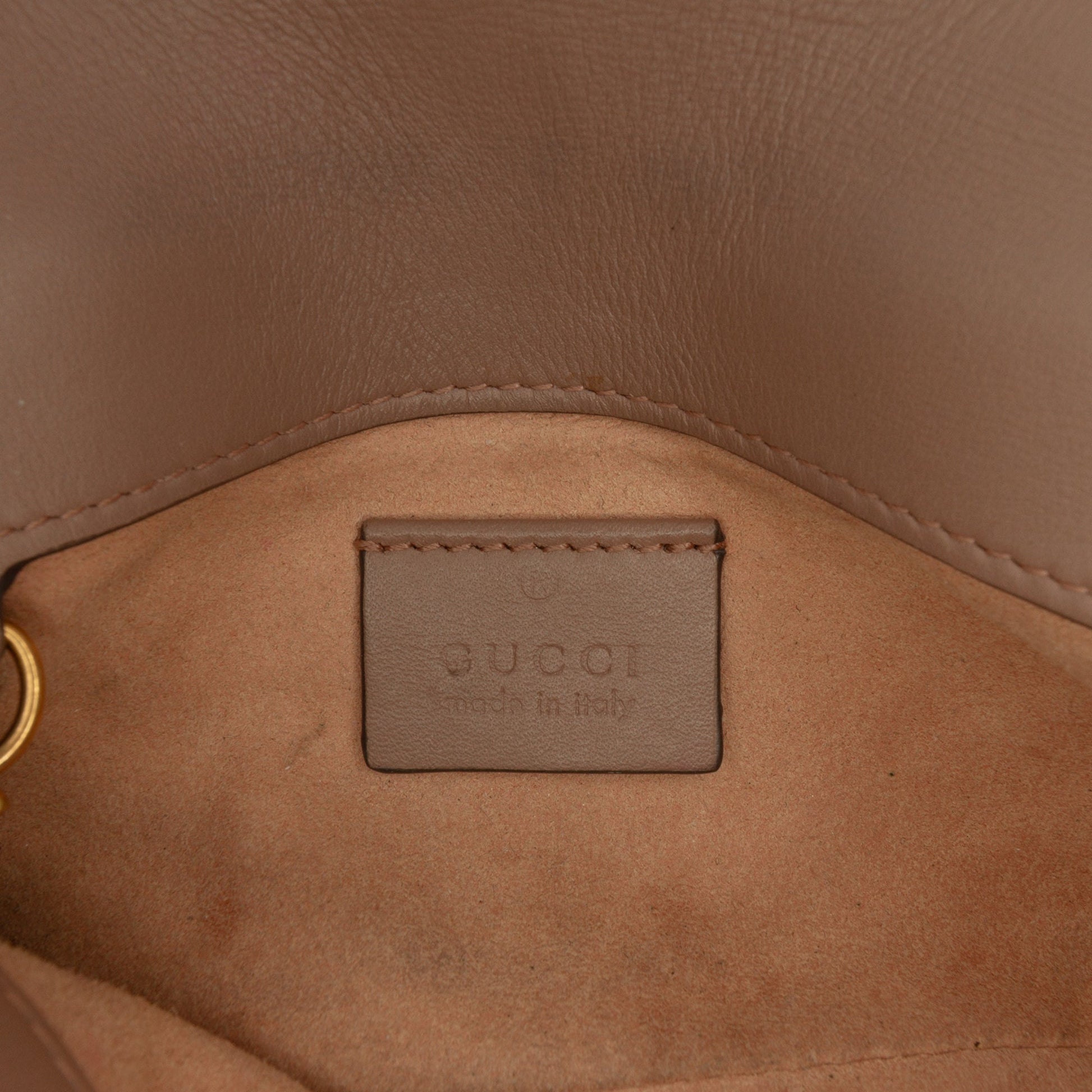 Gucci Mini GG Marmont Matelasse Calfskin Flap Crossbody