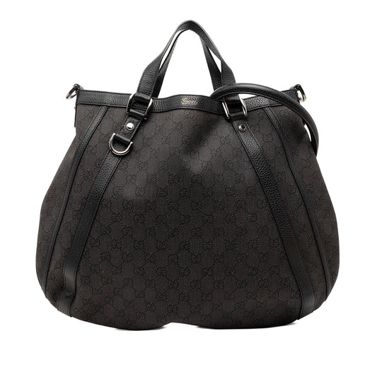 Gucci GG Denim Abbey D Ring Convertible Tote