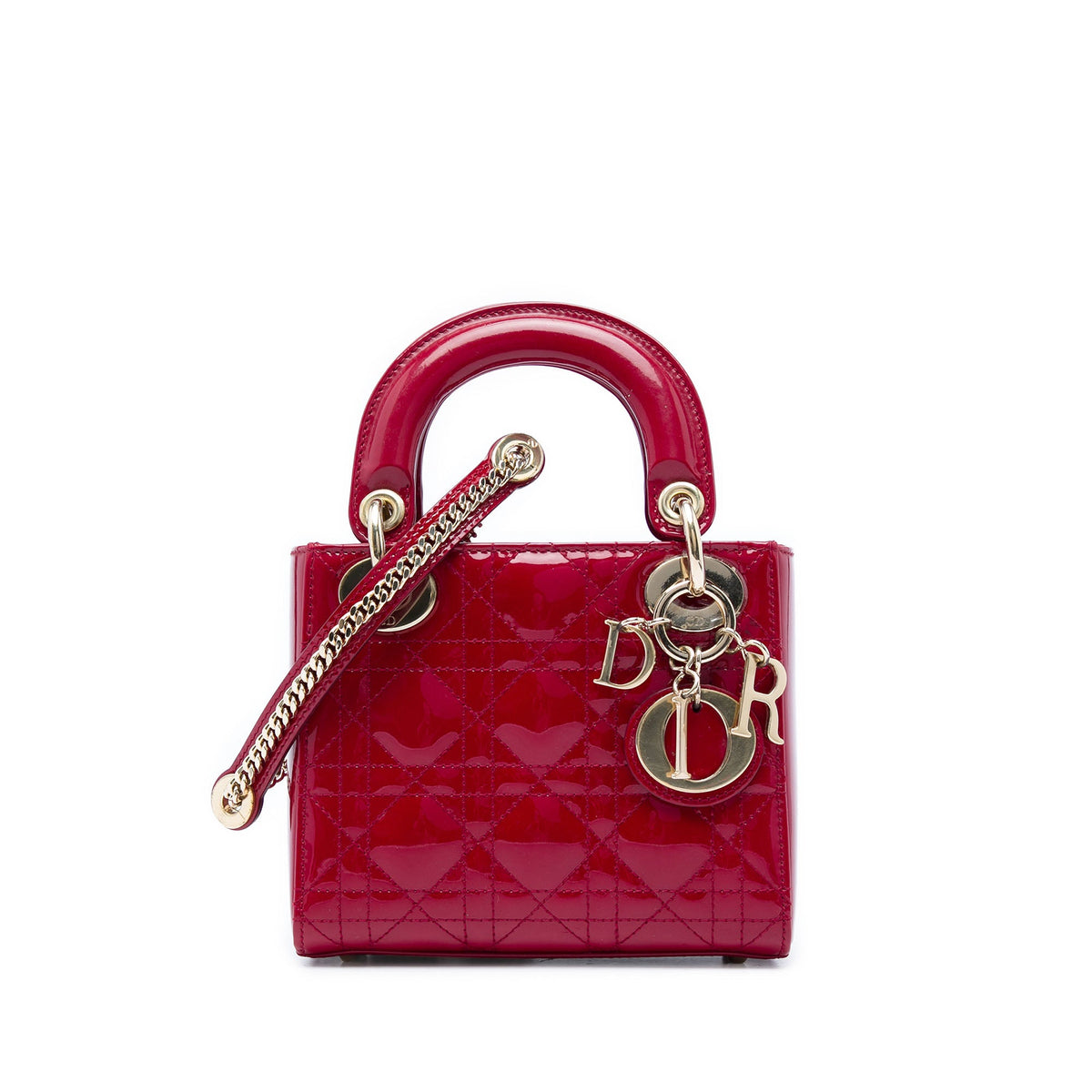 Dior Mini Patent Cannage Lady Dior