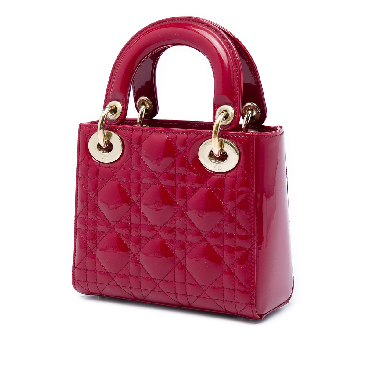 Dior Mini Patent Cannage Lady Dior