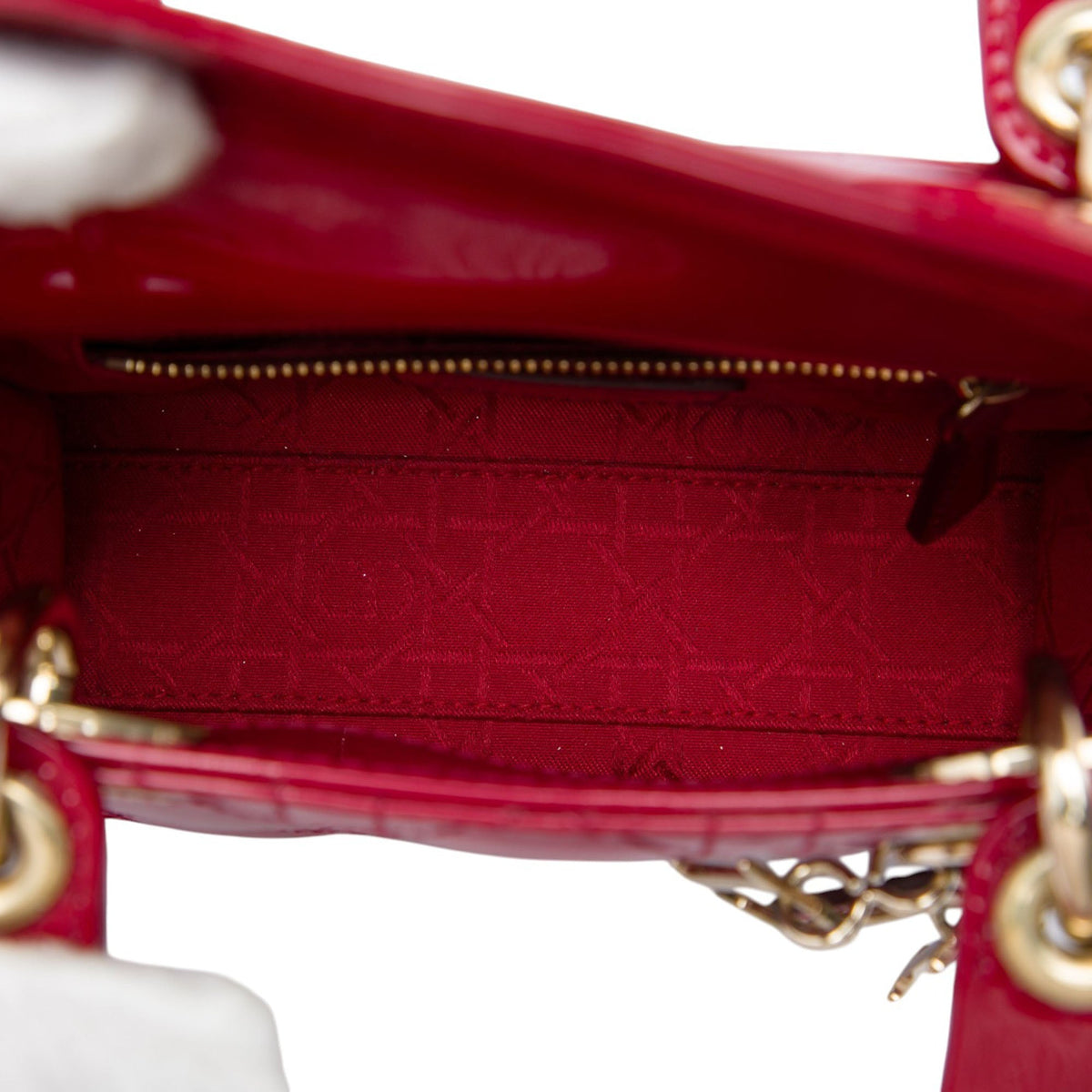 Dior Mini Patent Cannage Lady Dior
