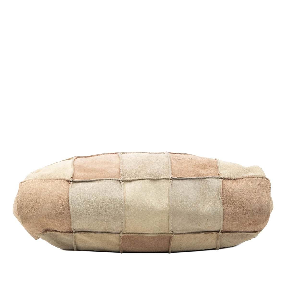 Chanel Suede Patchwork Tote — Beige