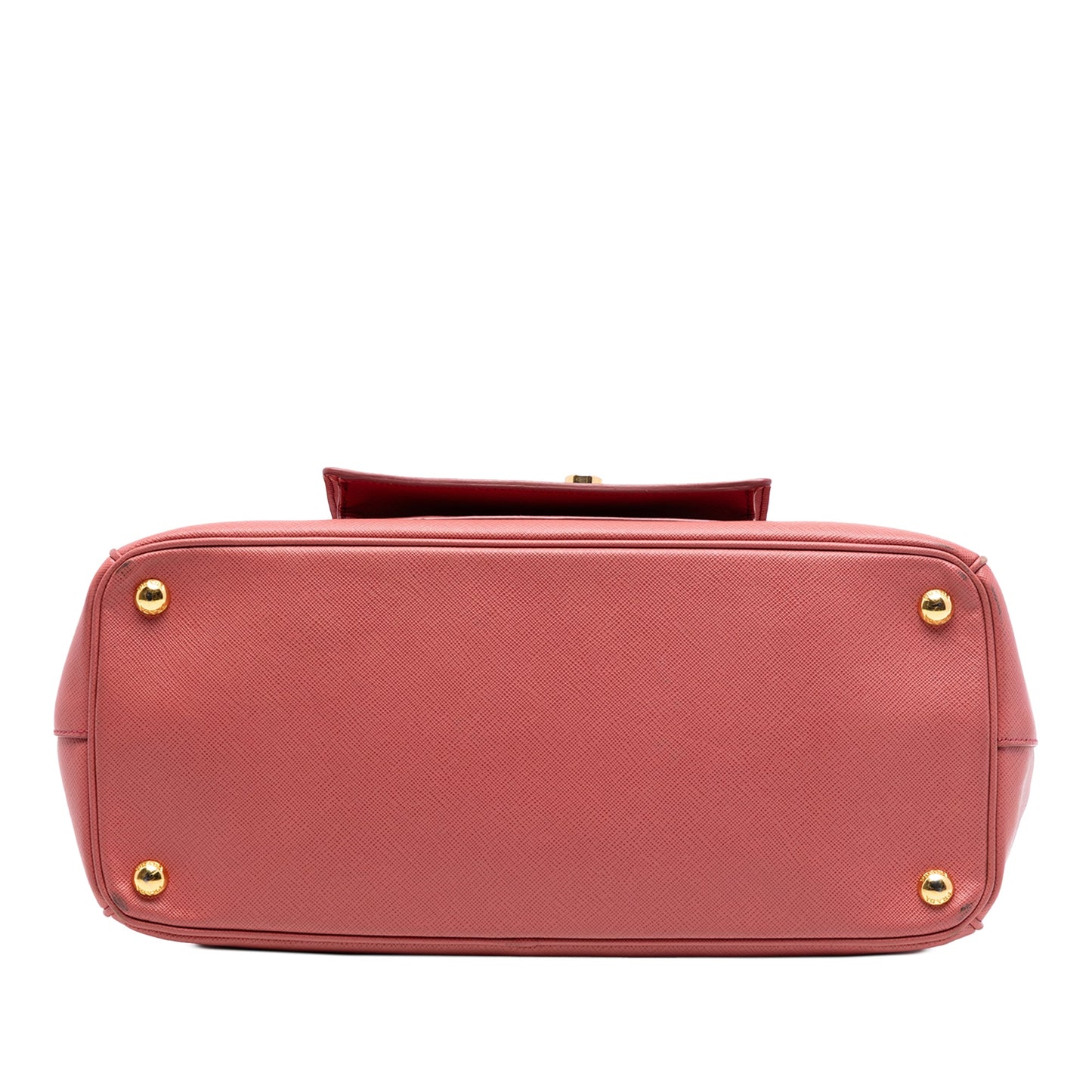 Prada Saffiano Lux Galleria Double Zip Front Pocket Satchel