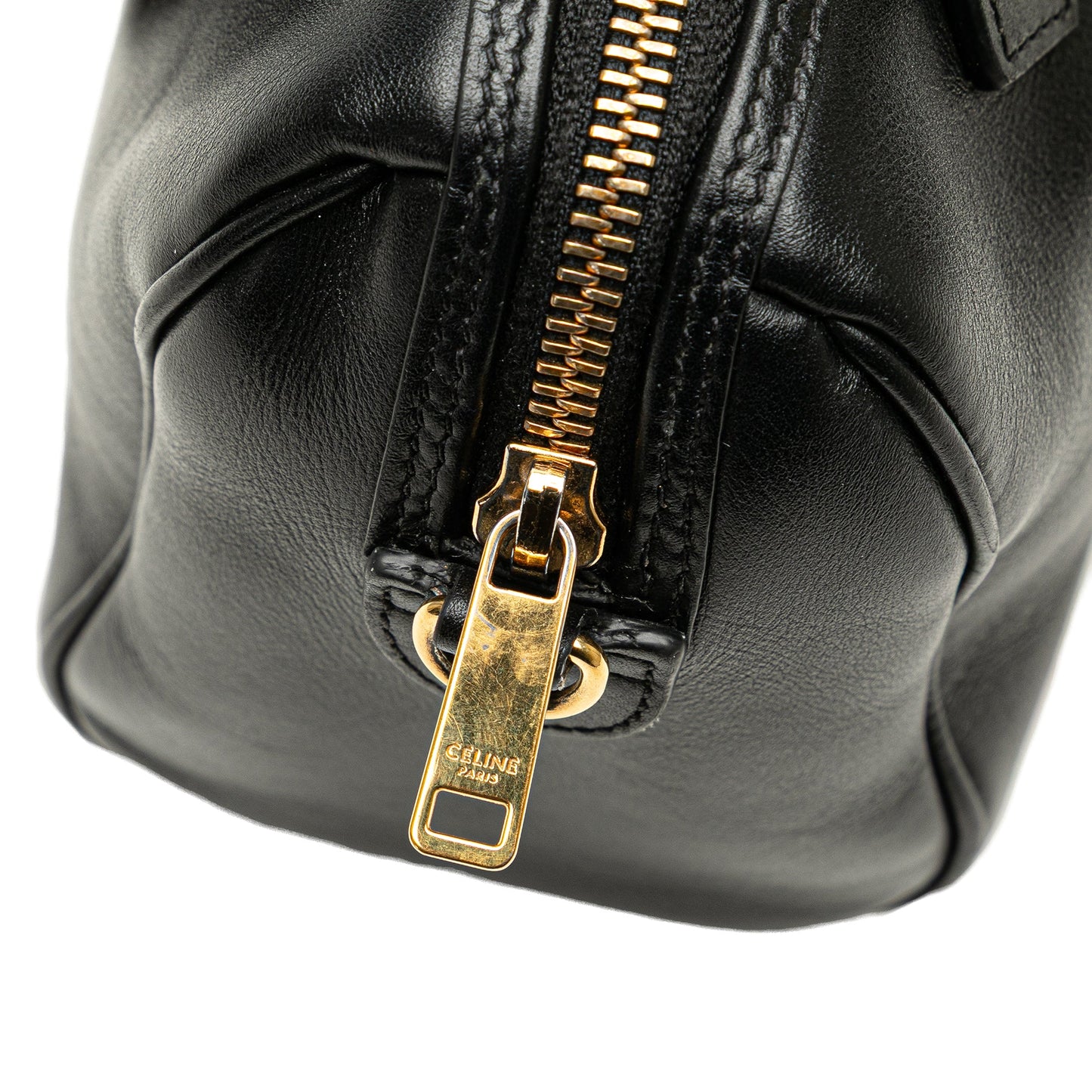Celine Smooth Calfskin Cuir Triomphe Satchel