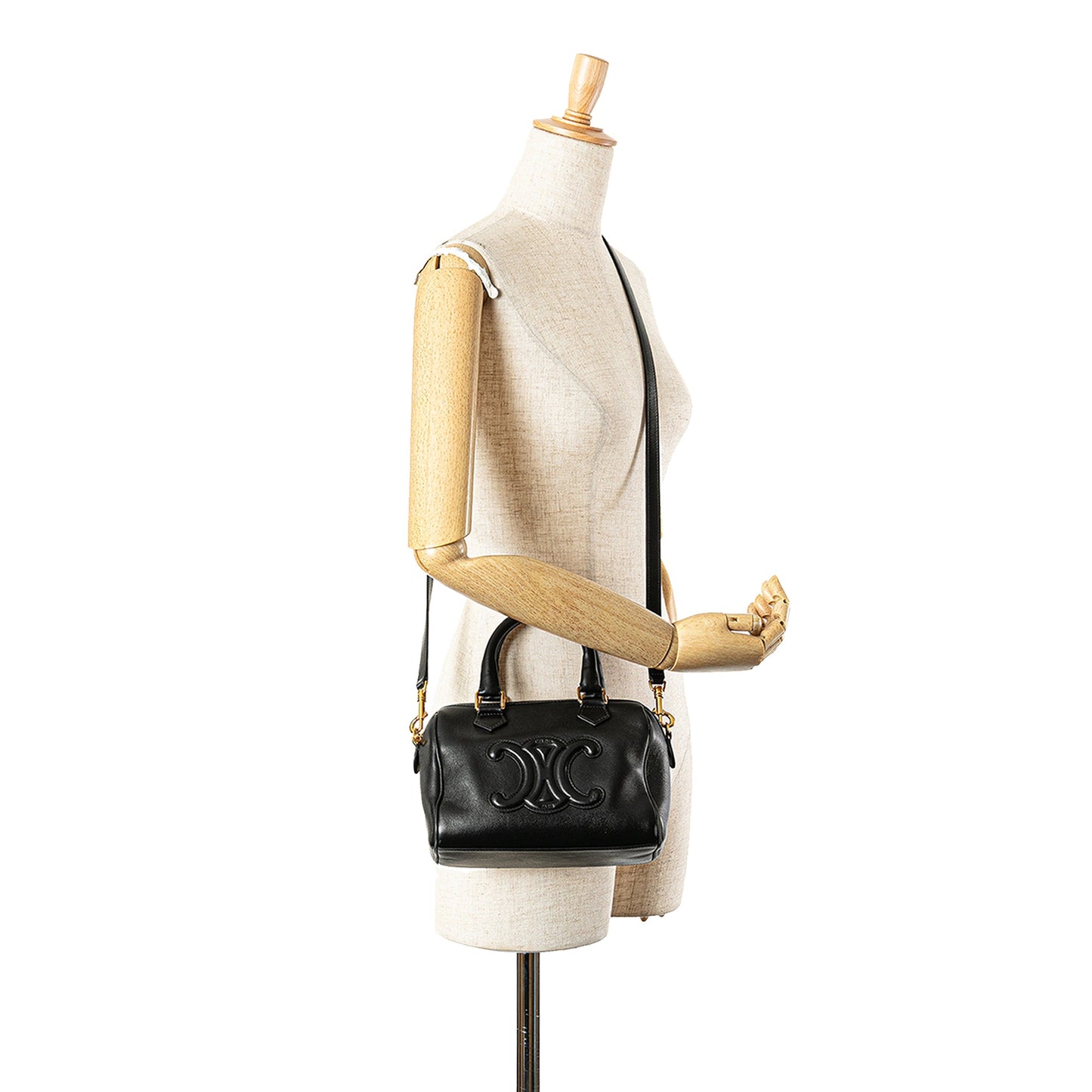 Celine Smooth Calfskin Cuir Triomphe Satchel