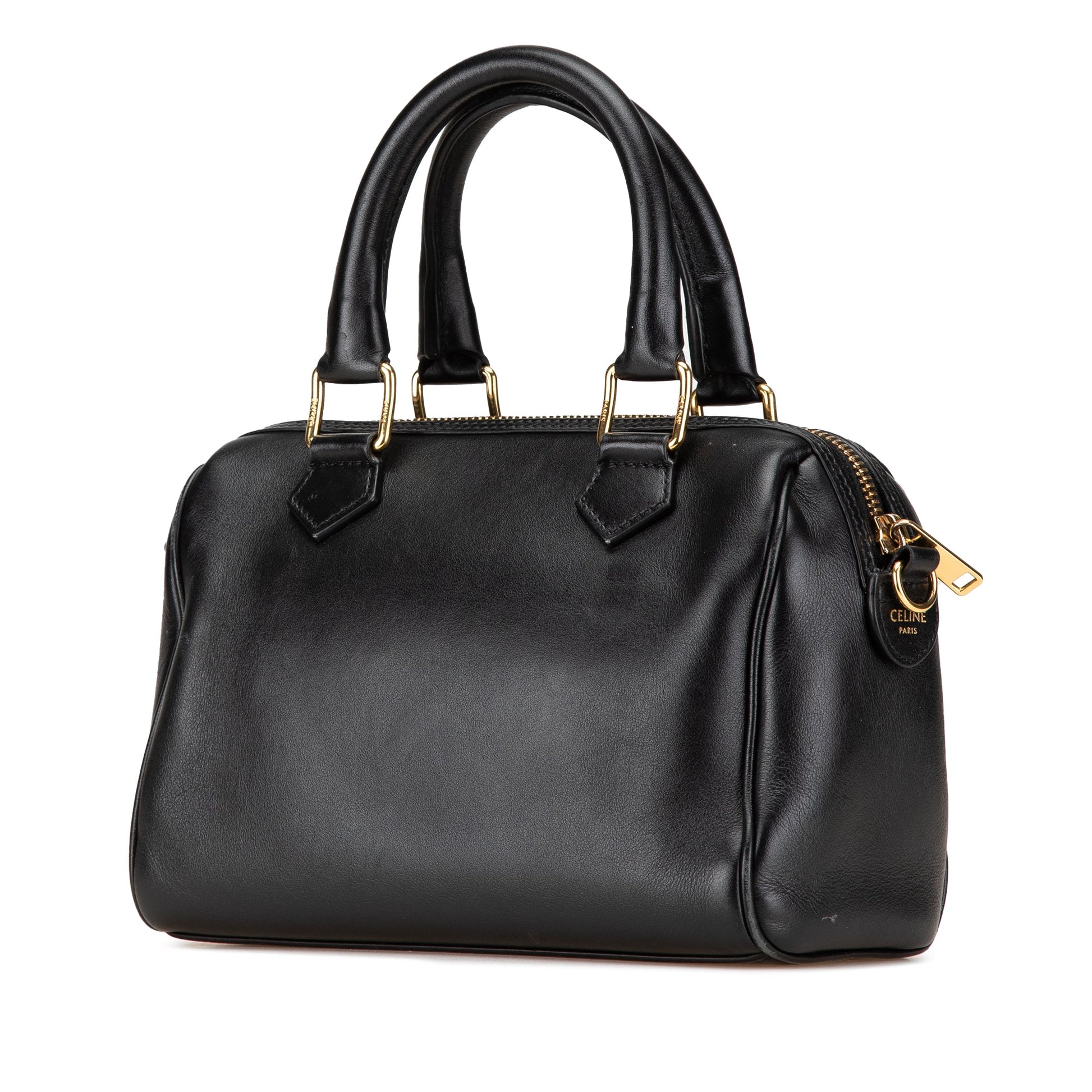 Celine Smooth Calfskin Cuir Triomphe Satchel