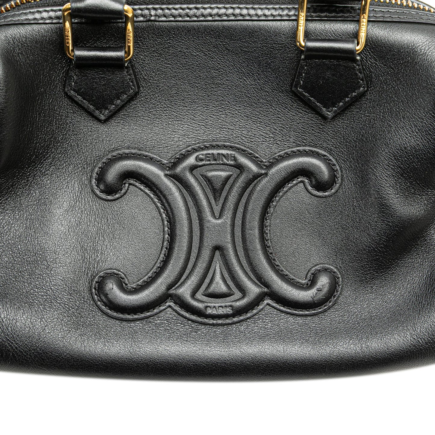 Celine Smooth Calfskin Cuir Triomphe Satchel