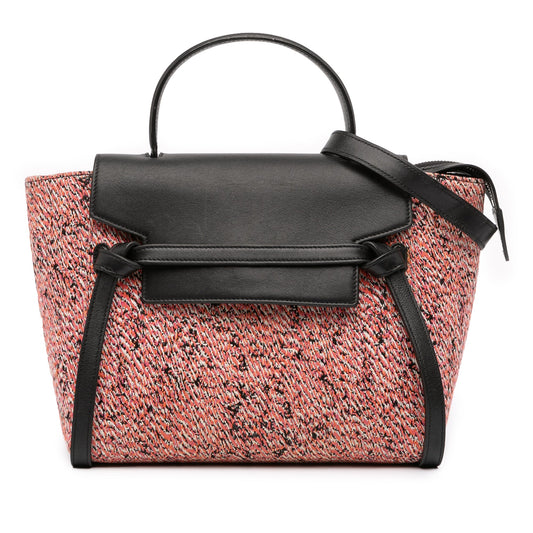 Celine Micro Tweed Belt Satchel