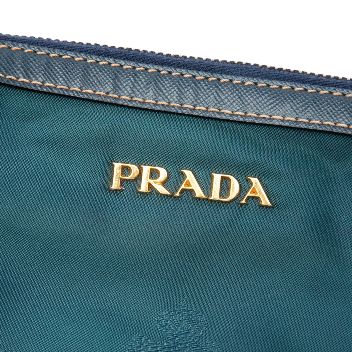 Prada Saffiano Trimmed Tessuto Satchel