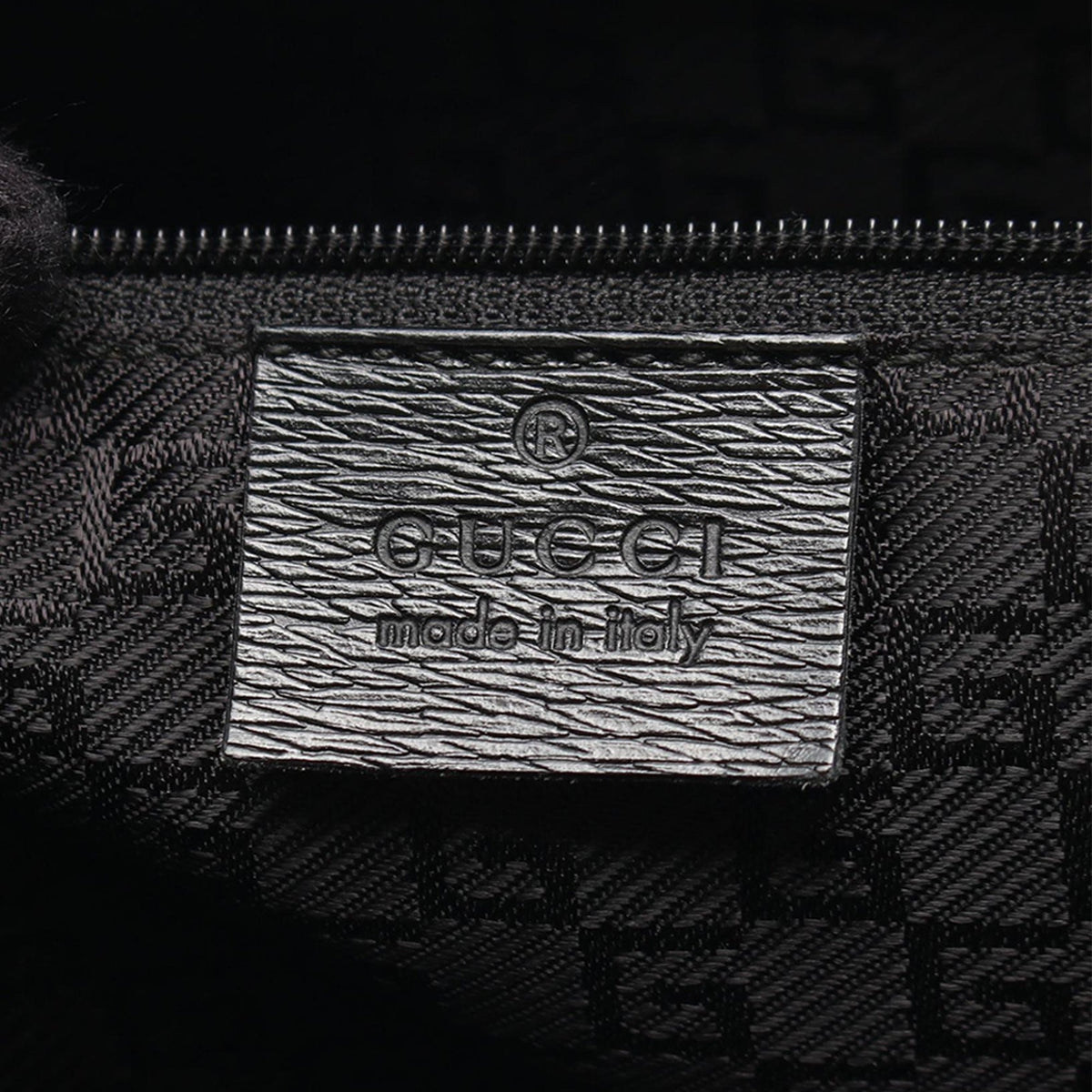 Gucci Canvas Shoulder Bag — Black