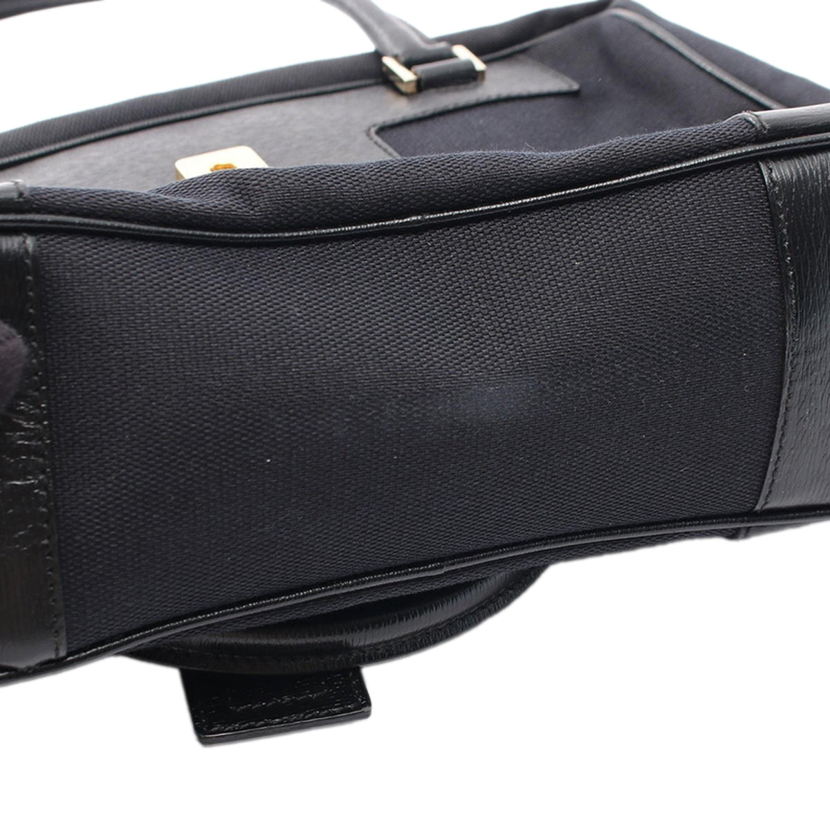 Gucci Canvas Shoulder Bag — Black