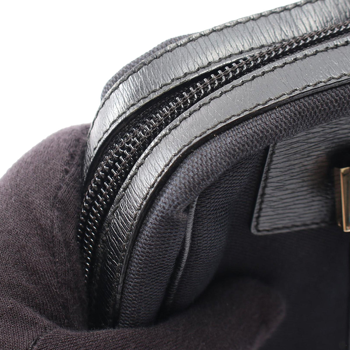 Gucci Canvas Shoulder Bag — Black