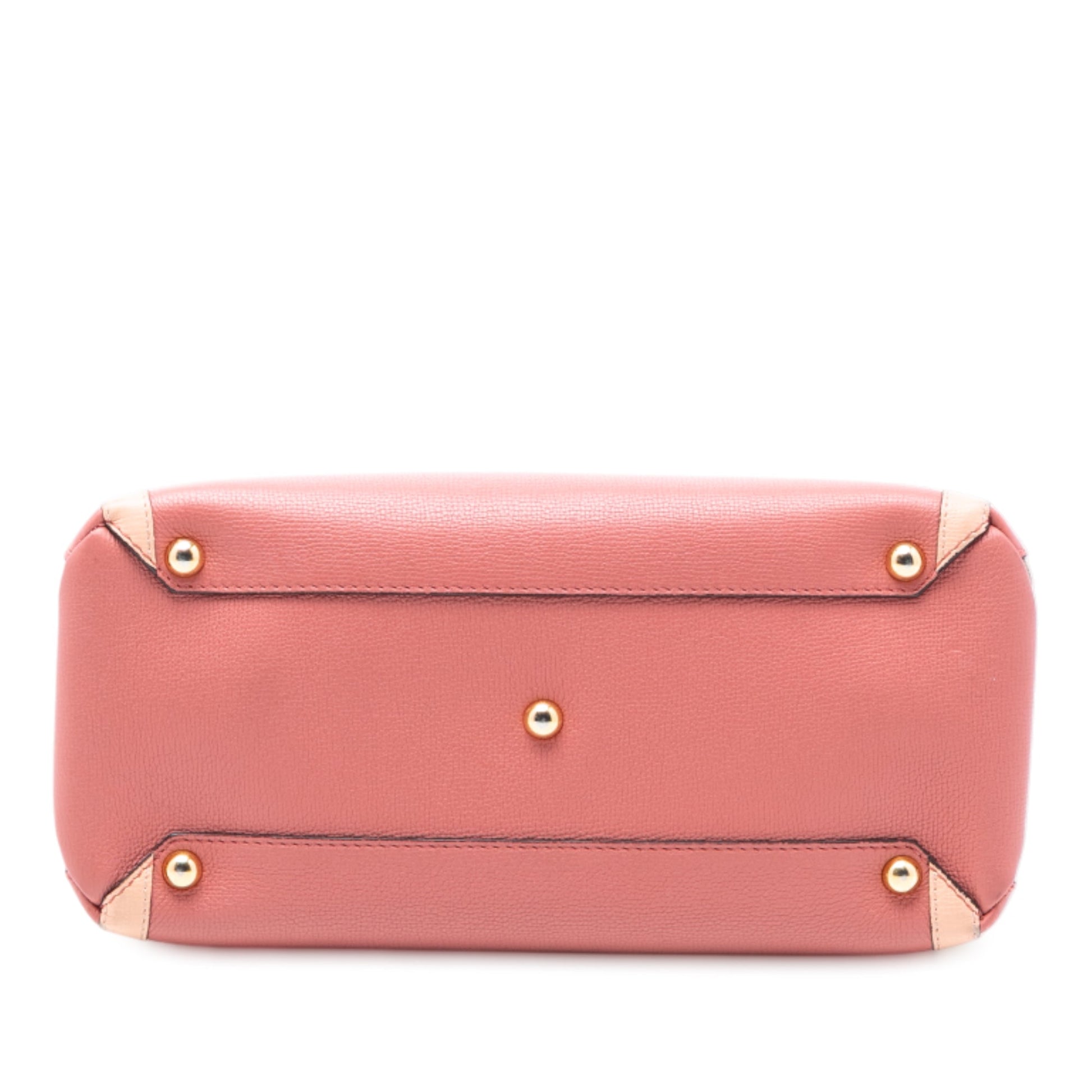 Burberry Medium Bicolor Leather and House Check Banner Satchel