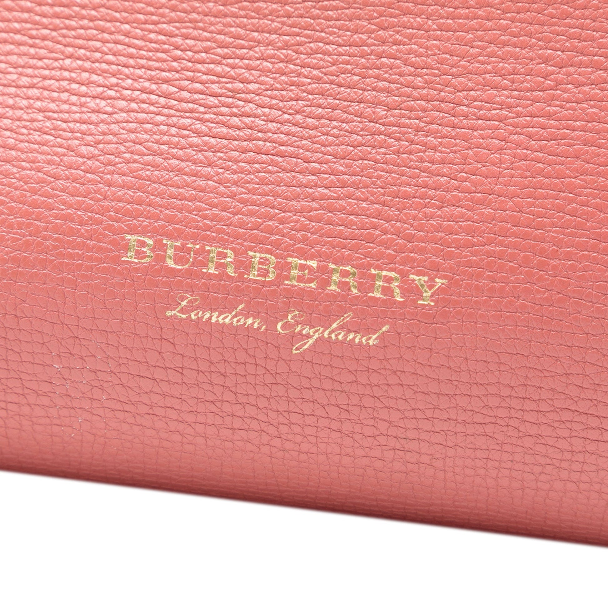 Burberry Medium Bicolor Leather and House Check Banner Satchel