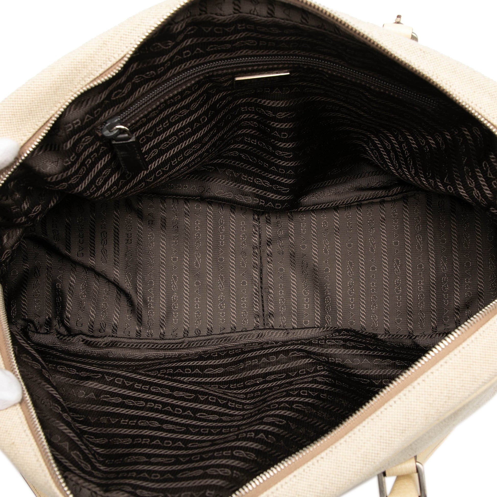 Prada Canvas Shoulder Bag
