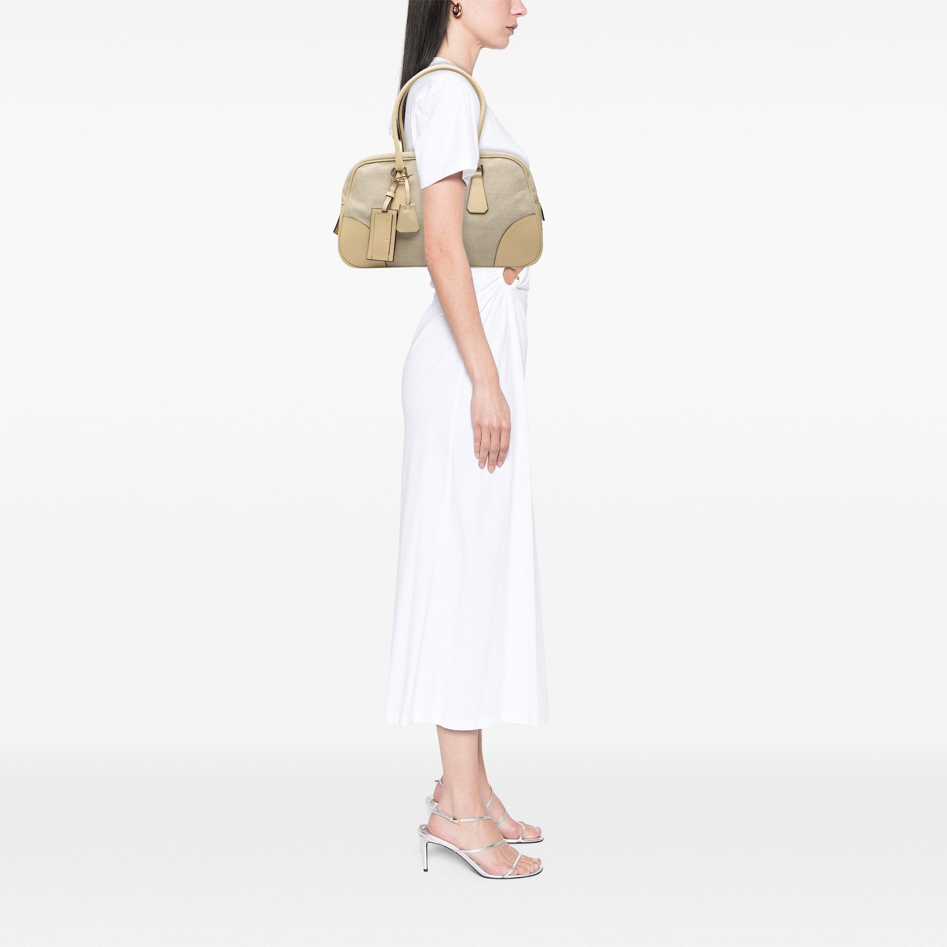 Prada Canvas Shoulder Bag