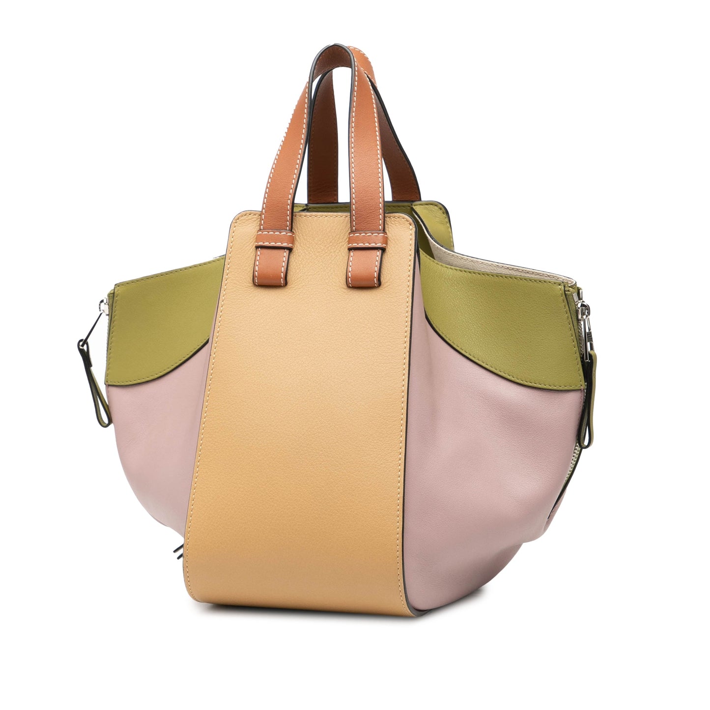 LOEWE Small Multicolor Leather Hammock Satchel