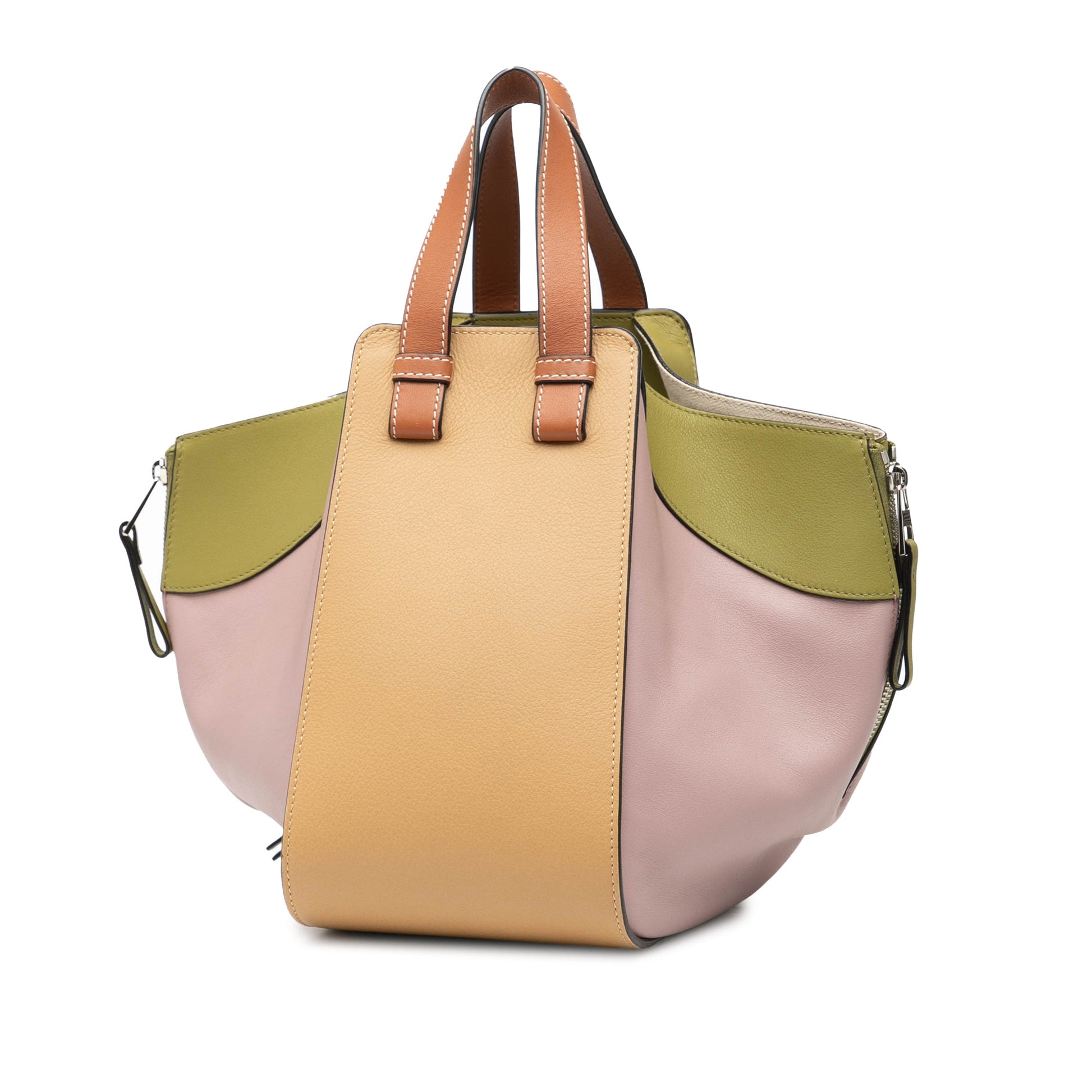 LOEWE Small Multicolor Leather Hammock Satchel