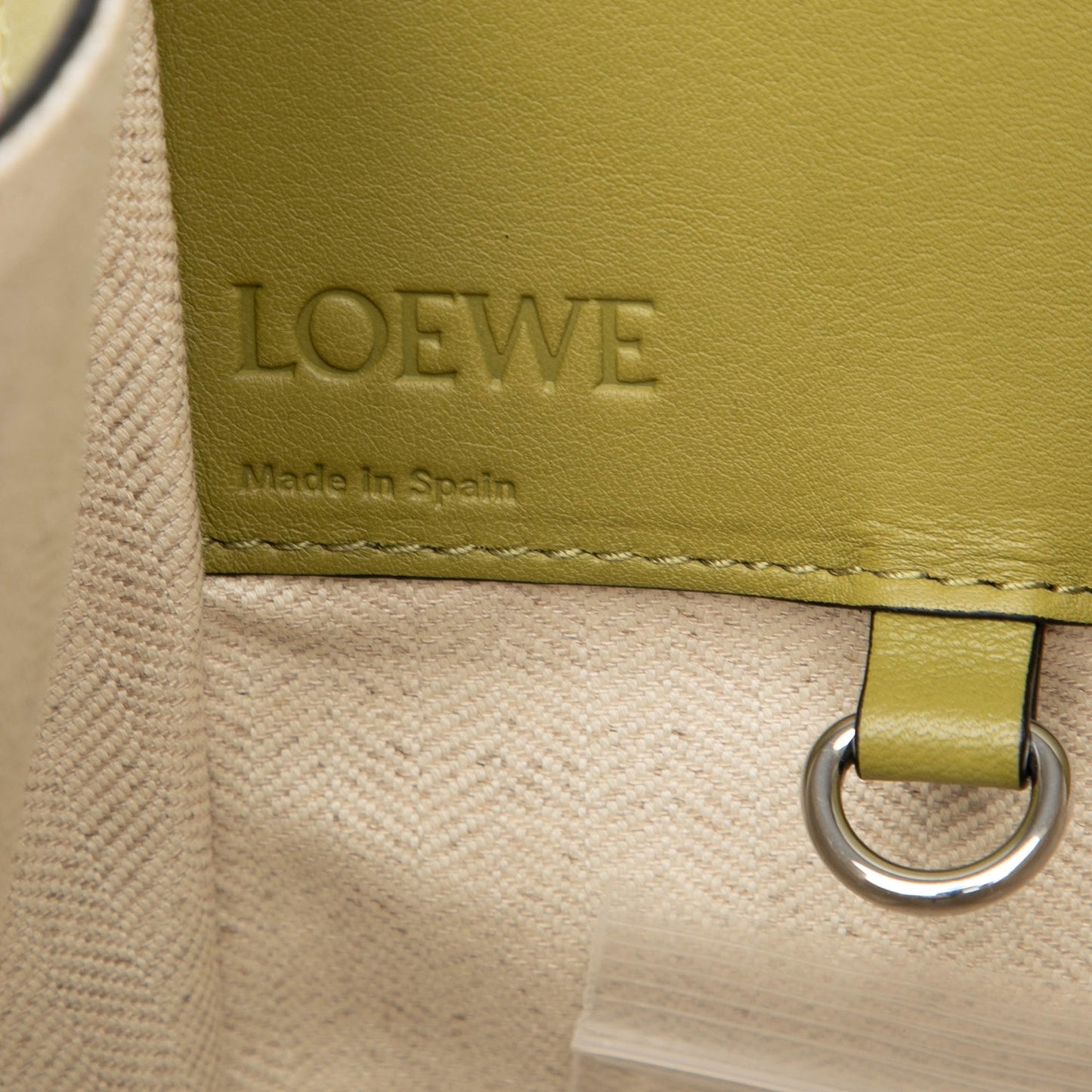 LOEWE Small Multicolor Leather Hammock Satchel
