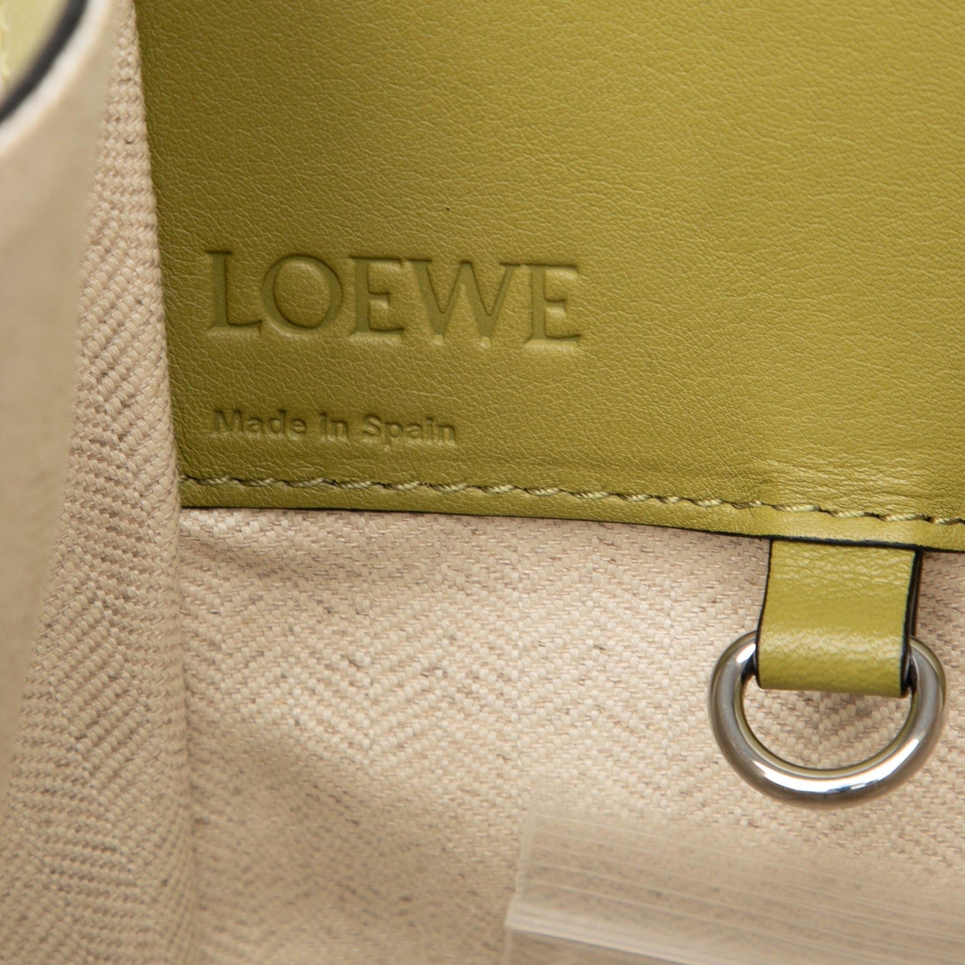 LOEWE Small Multicolor Leather Hammock Satchel