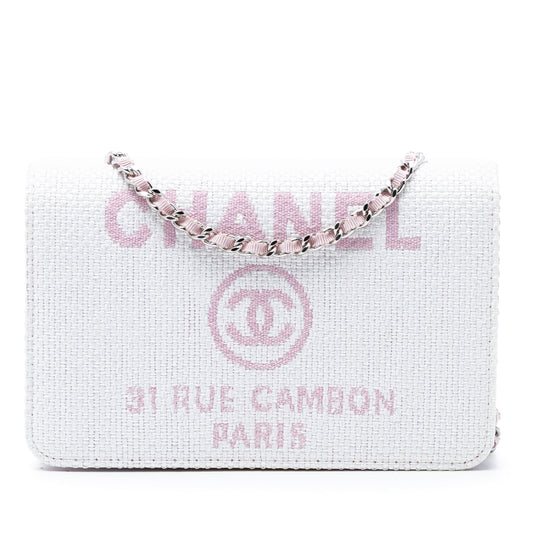 Chanel Canvas Deauville Wallet On Chain