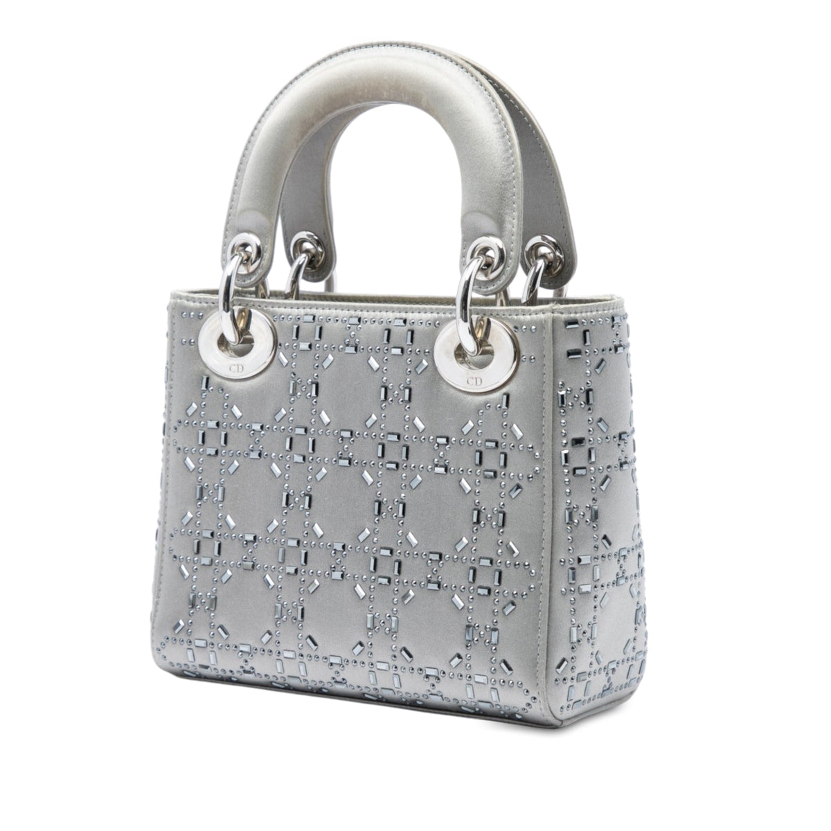 Dior Mini Satin Cannage Crystal Embellished Lady Dior