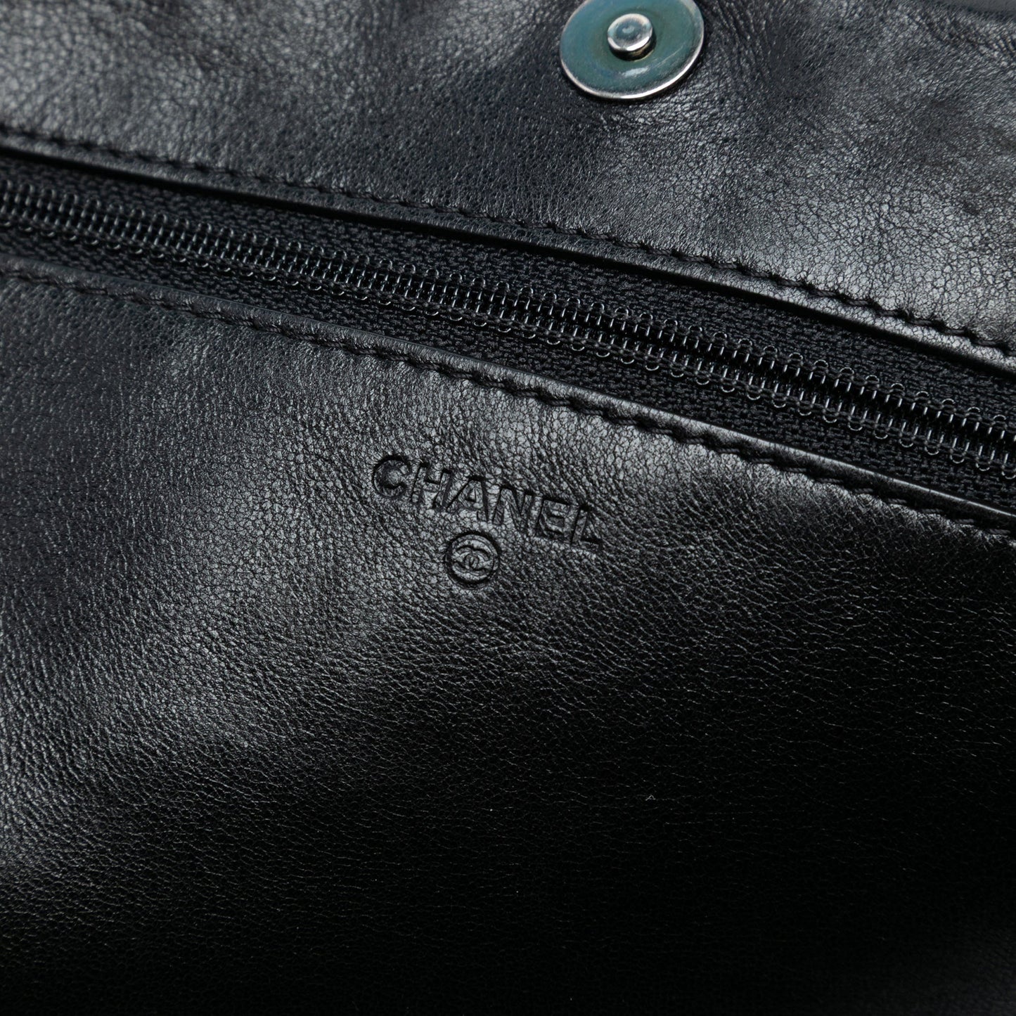Chanel CC Quilted Lambskin Full Flap Wallet on Chain