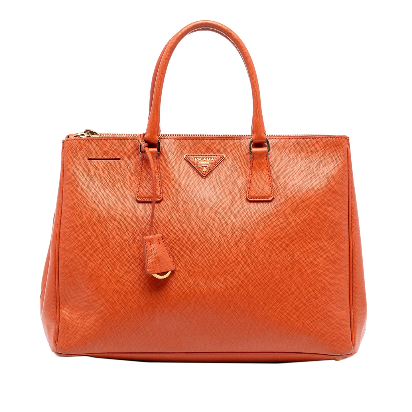 Prada Medium Saffiano Lux Galleria Double Zip Satchel