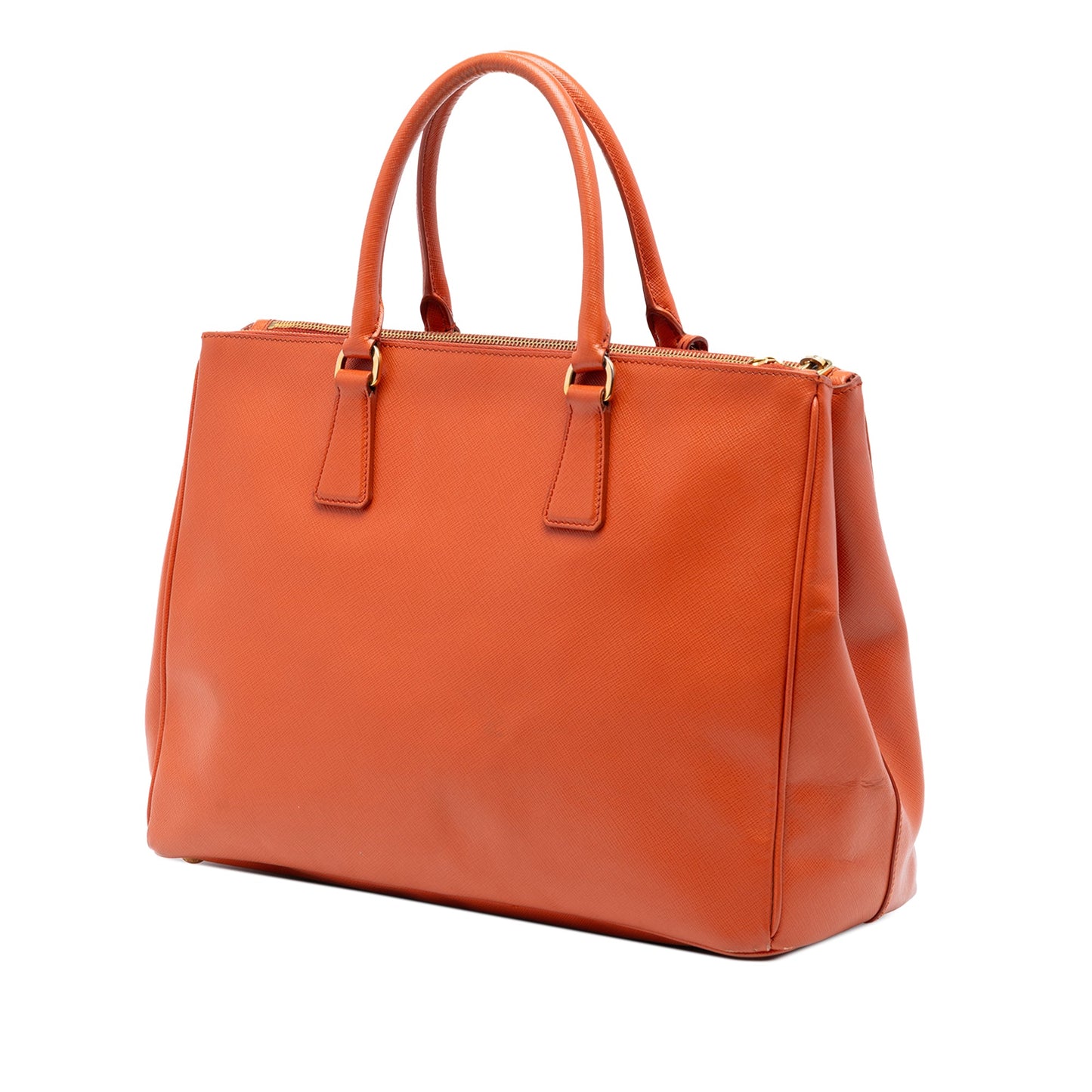 Prada Medium Saffiano Lux Galleria Double Zip Satchel