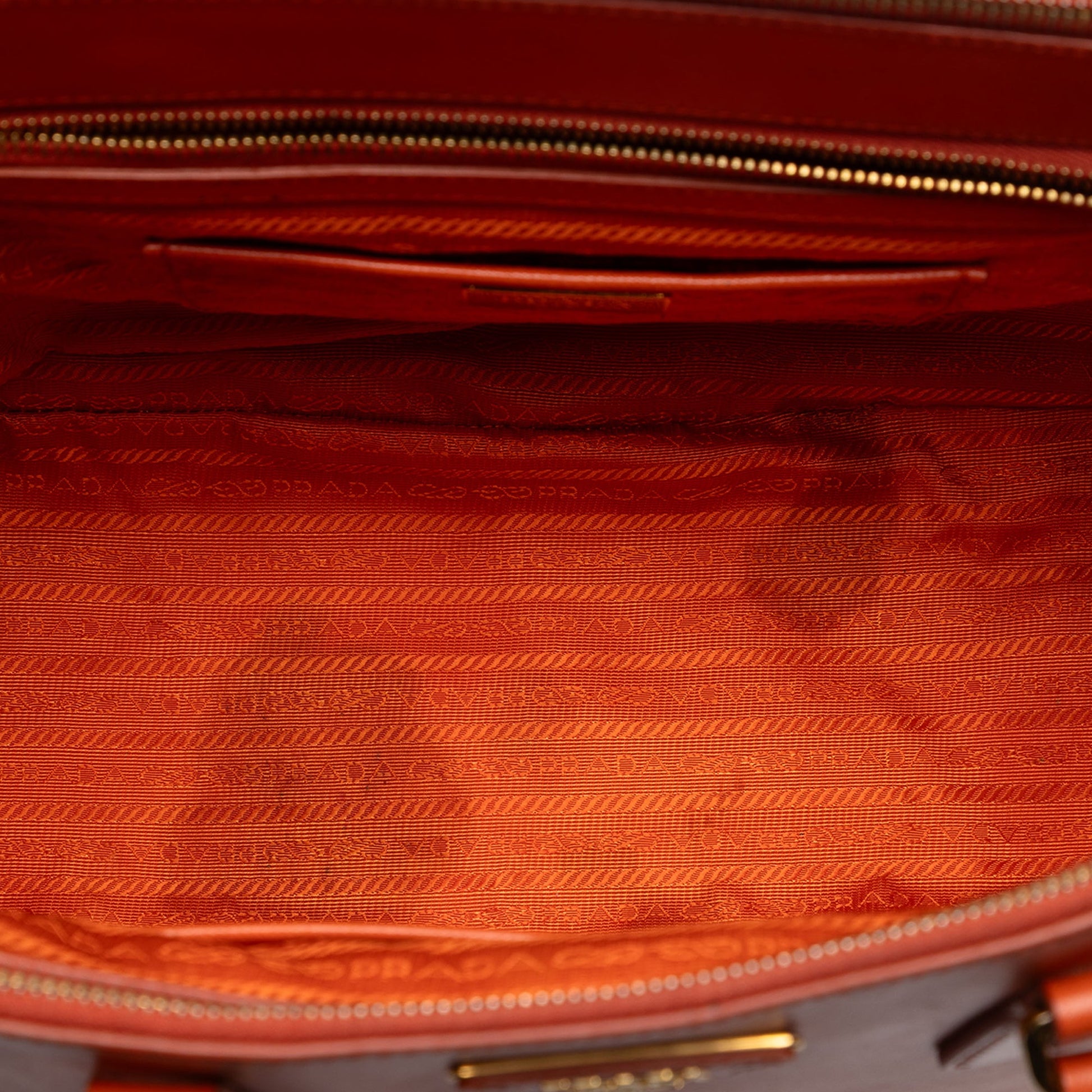 Prada Medium Saffiano Lux Galleria Double Zip Satchel