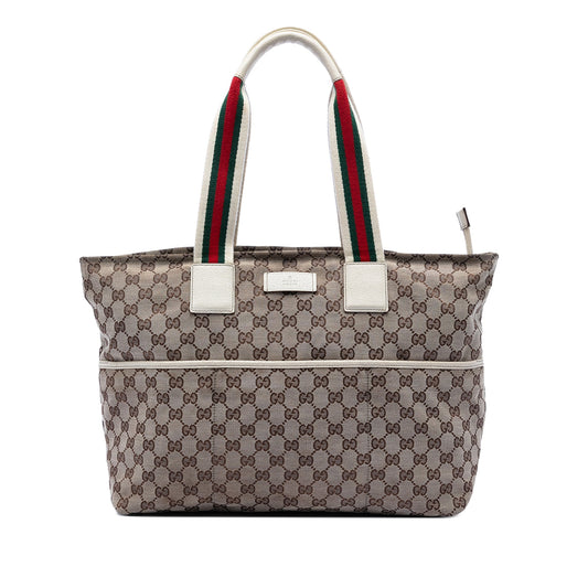 Gucci GG Canvas Web Tote