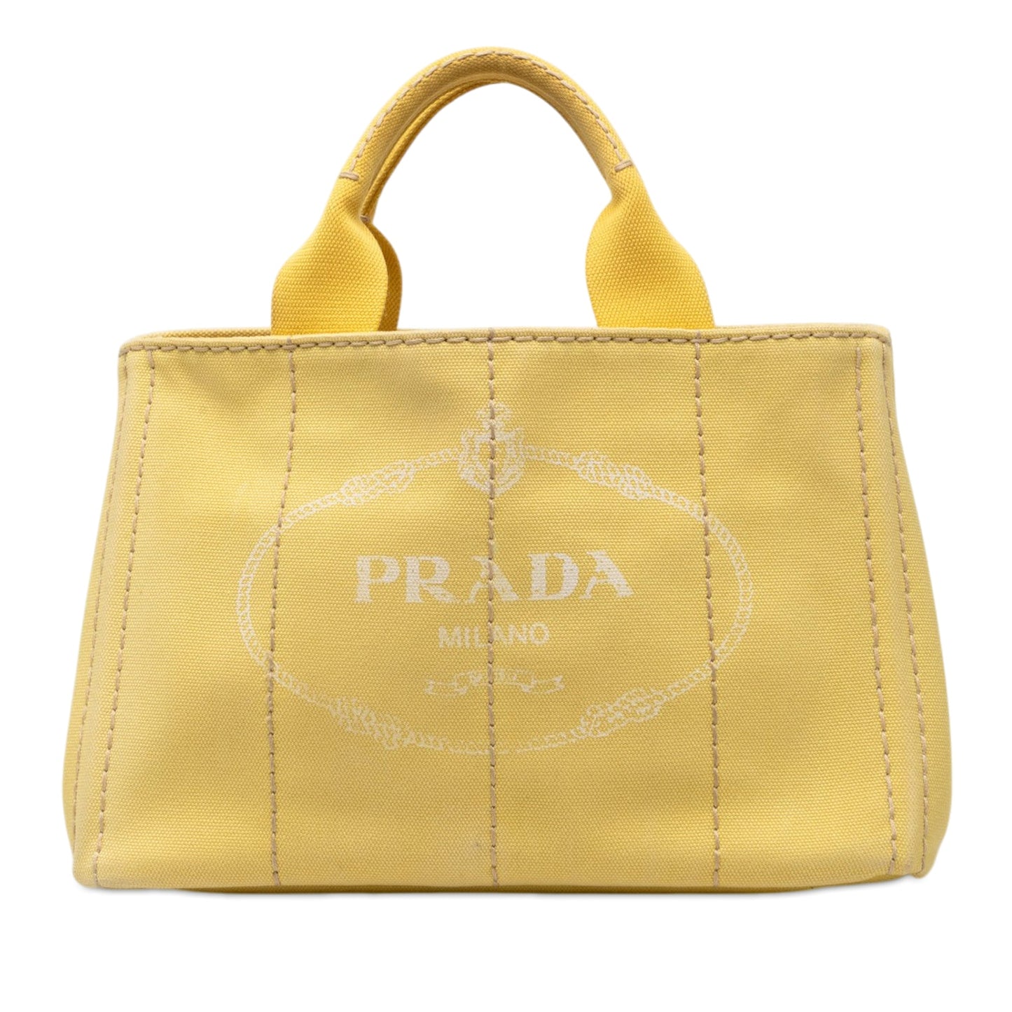 Prada Small Canvas Canapa Logo Satchel