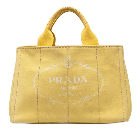 Prada Small Canvas Canapa Logo Satchel