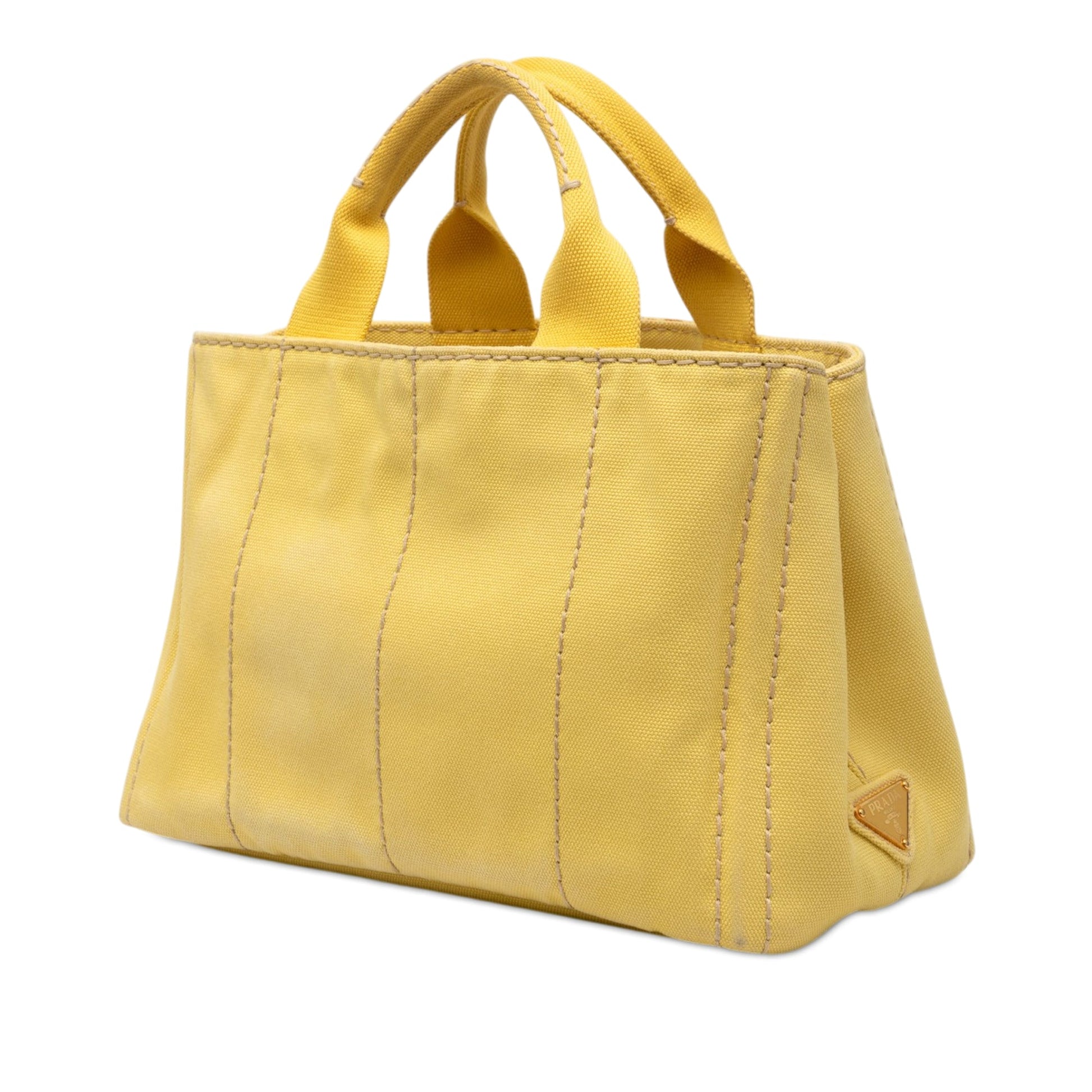 Prada Small Canvas Canapa Logo Satchel