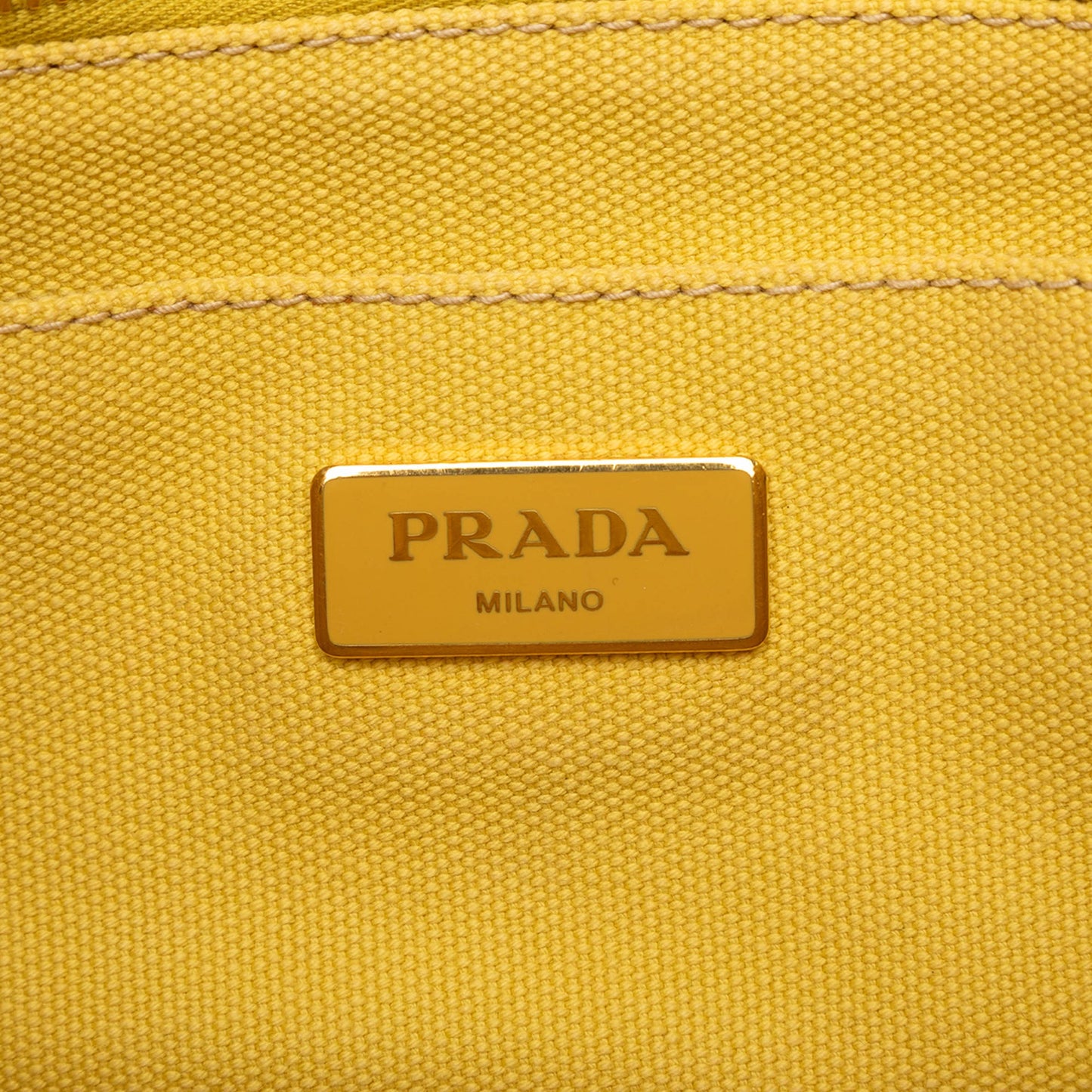 Prada Small Canvas Canapa Logo Satchel
