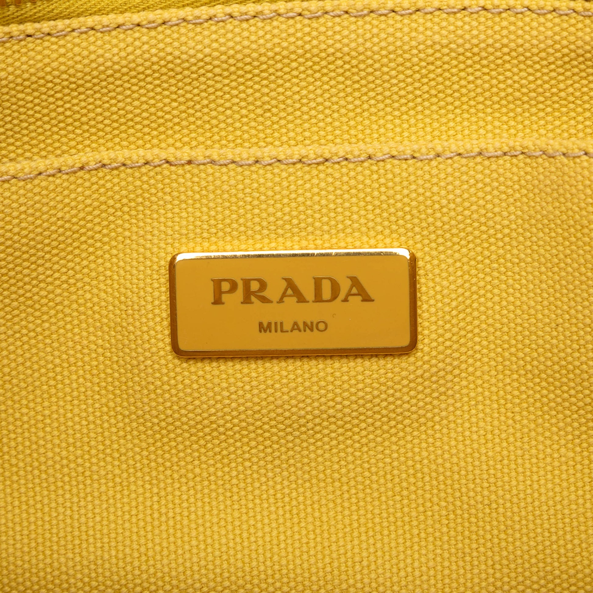 Prada Small Canvas Canapa Logo Satchel